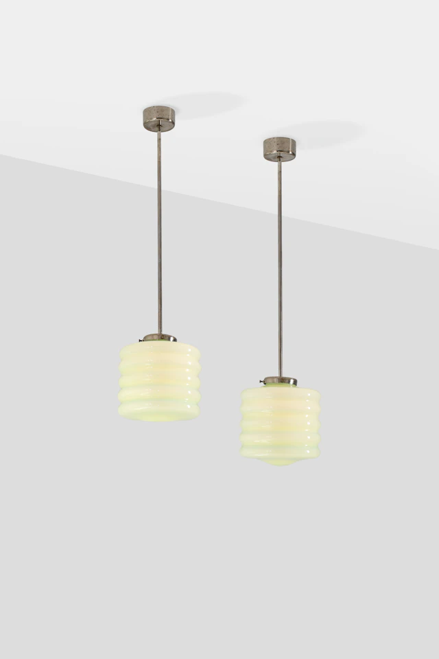 xx Paavo Tynell (1890-1973) Pair of ceiling lamps, model no. 555