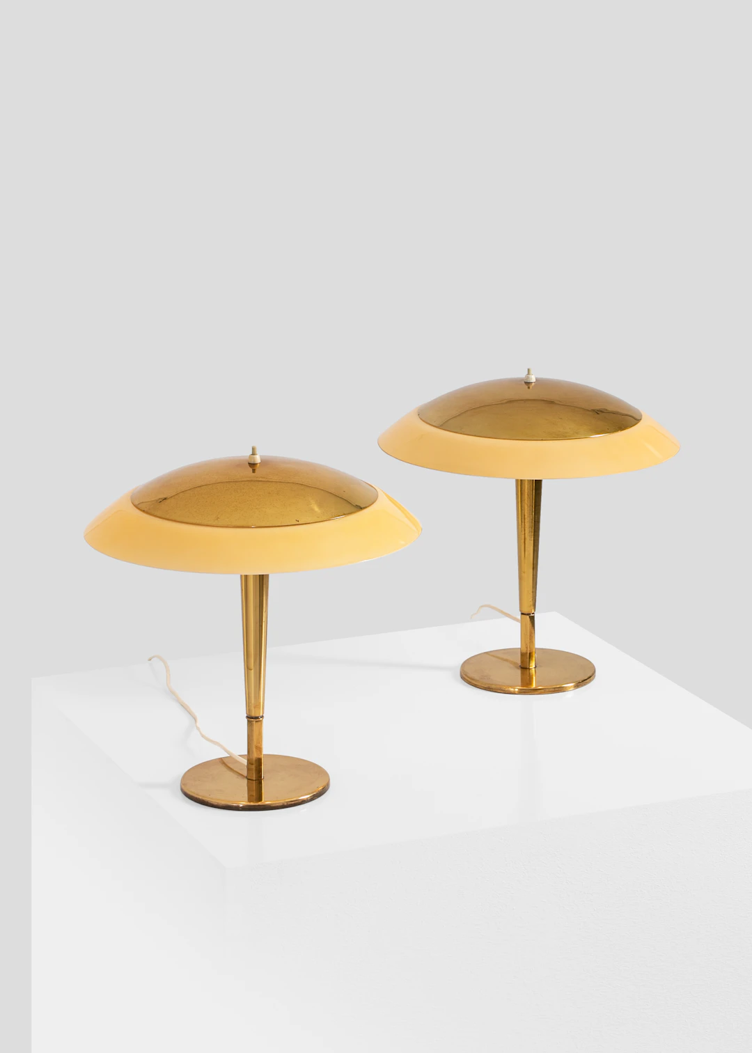 xx Paavo Tynell (1890-1973) Pair of table lamps, model no. 5061, 'Umbrella'