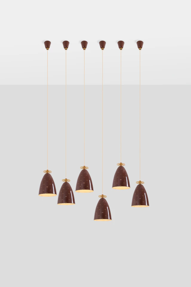 xx Paavo Tynell (1890-1973) Set of six ceiling lamps, model J1979