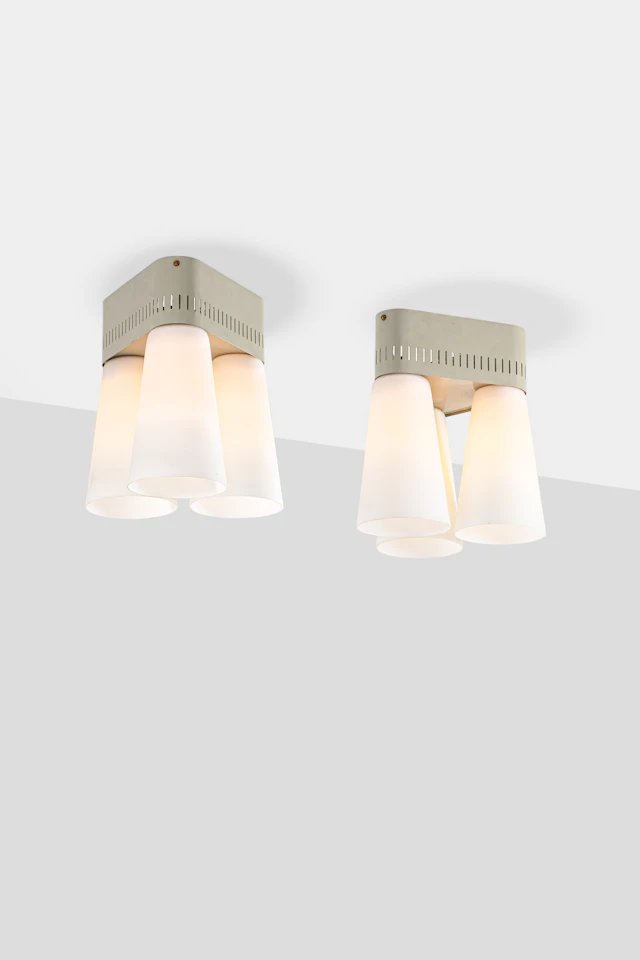 xx Itsu (Edited by, 20th c.) Pair of ceiling lamps, model AA 72