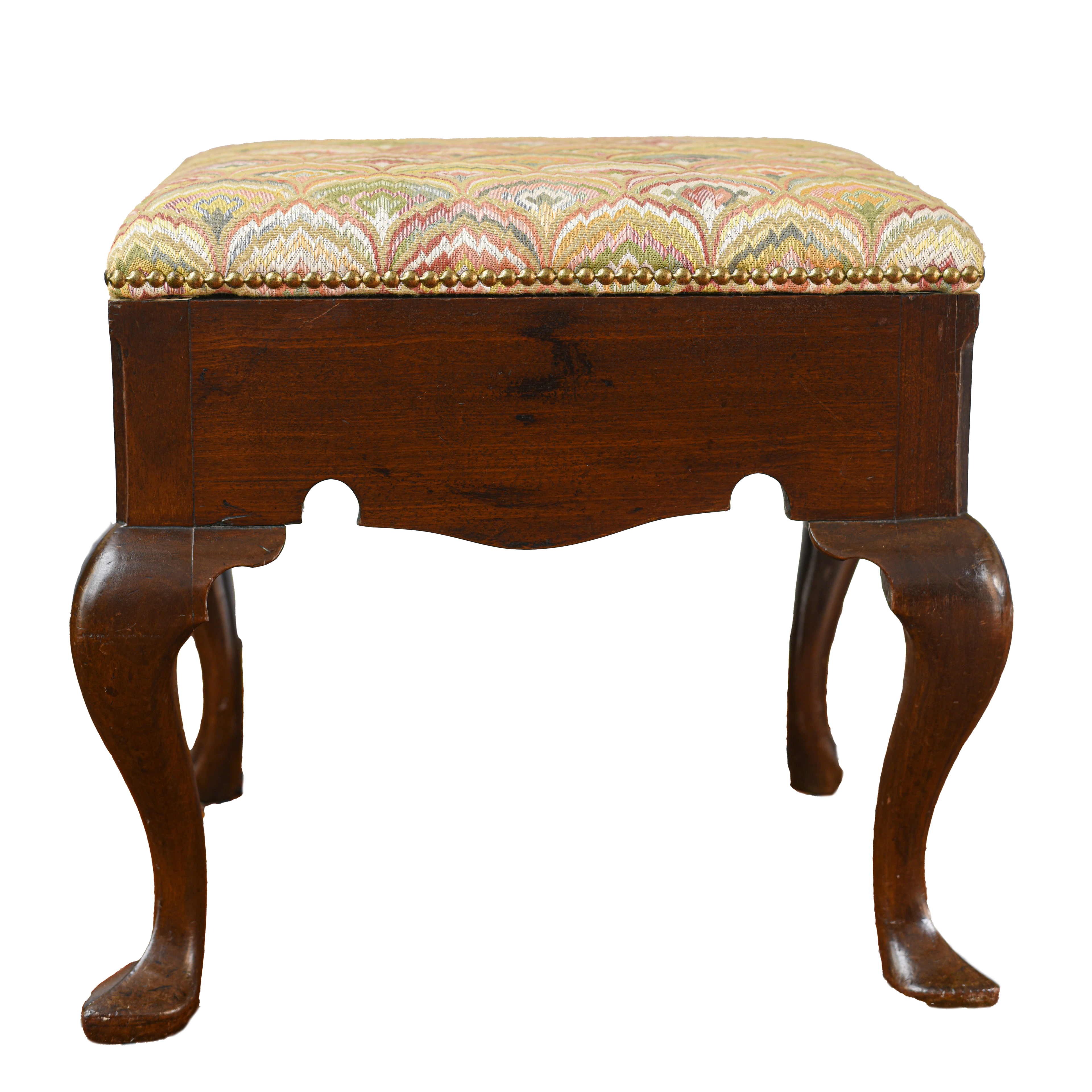 George II period walnut stool