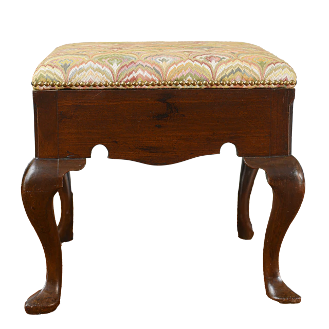 George II period walnut stool