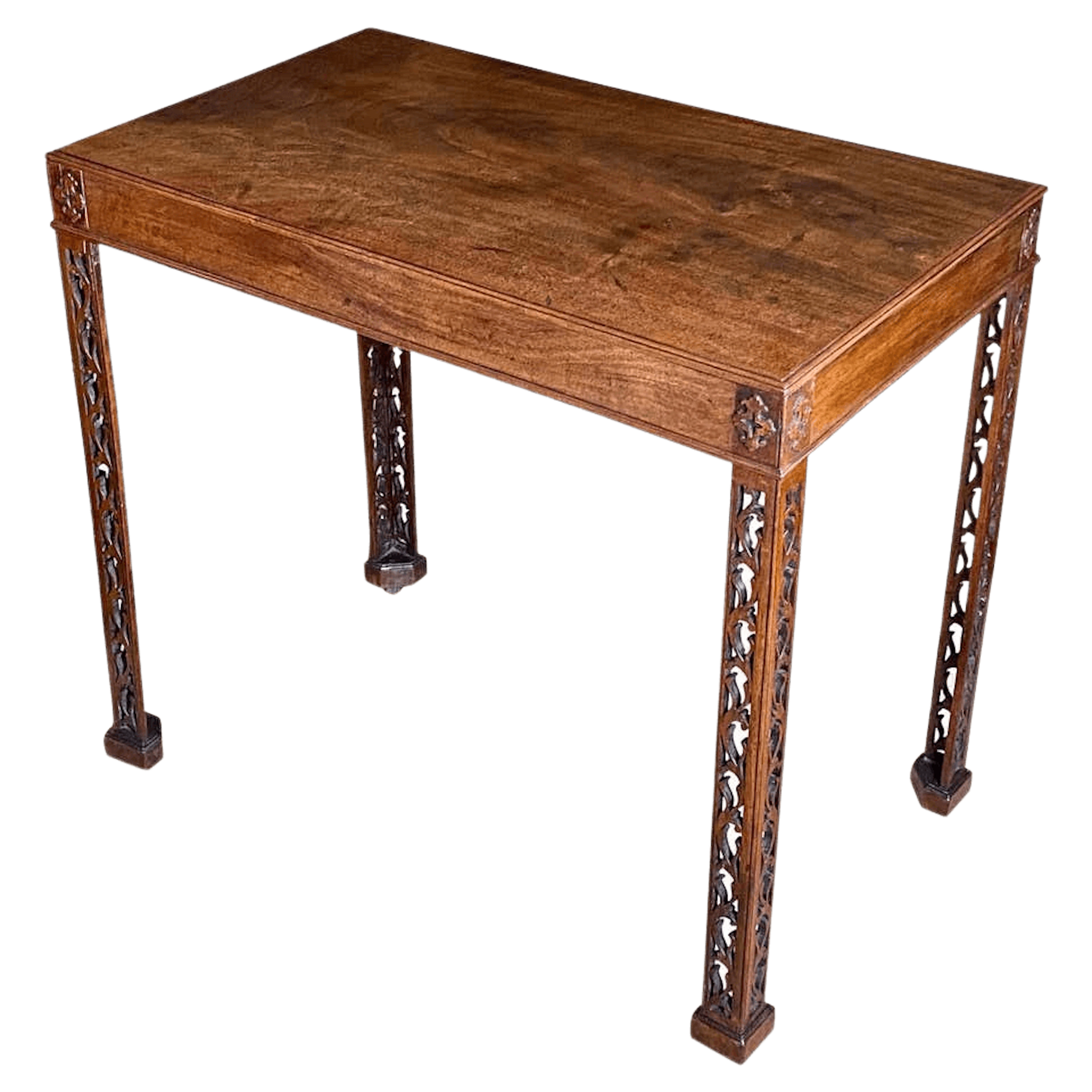 Fine Chippendale period carved silver table, circa 1760