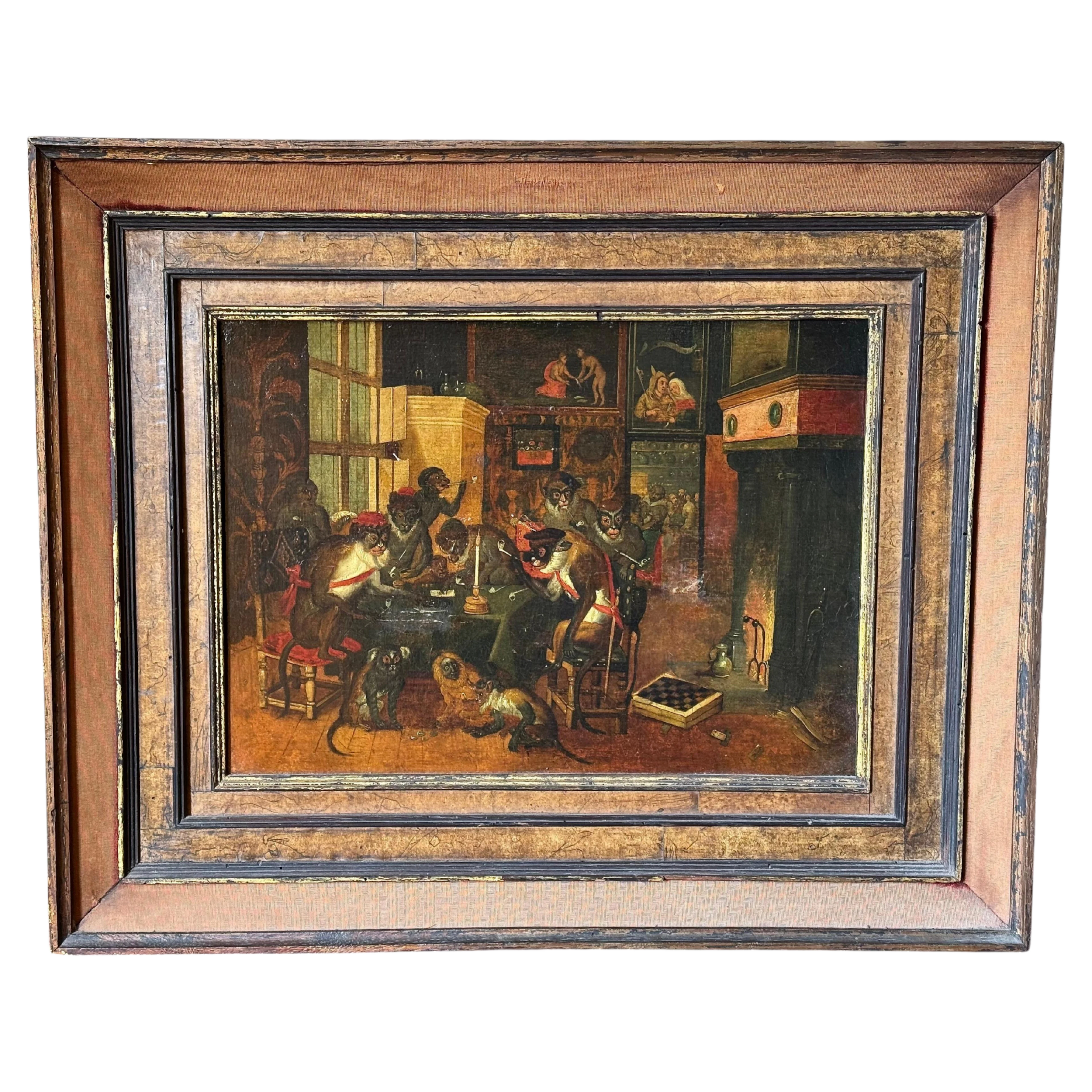 19th Century Oil On Canvas In The Manner Of Zacharias Noterman