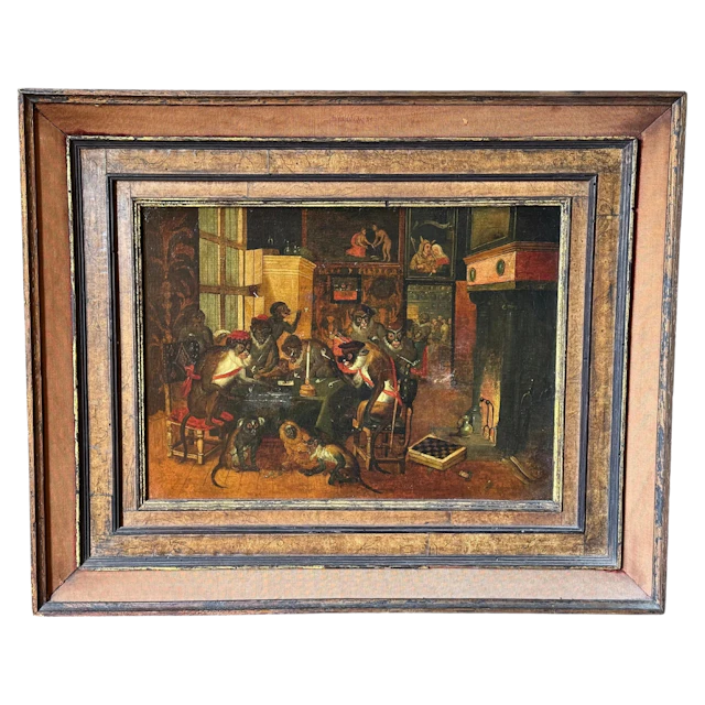 19th Century Oil On Canvas In The Manner Of Zacharias Noterman