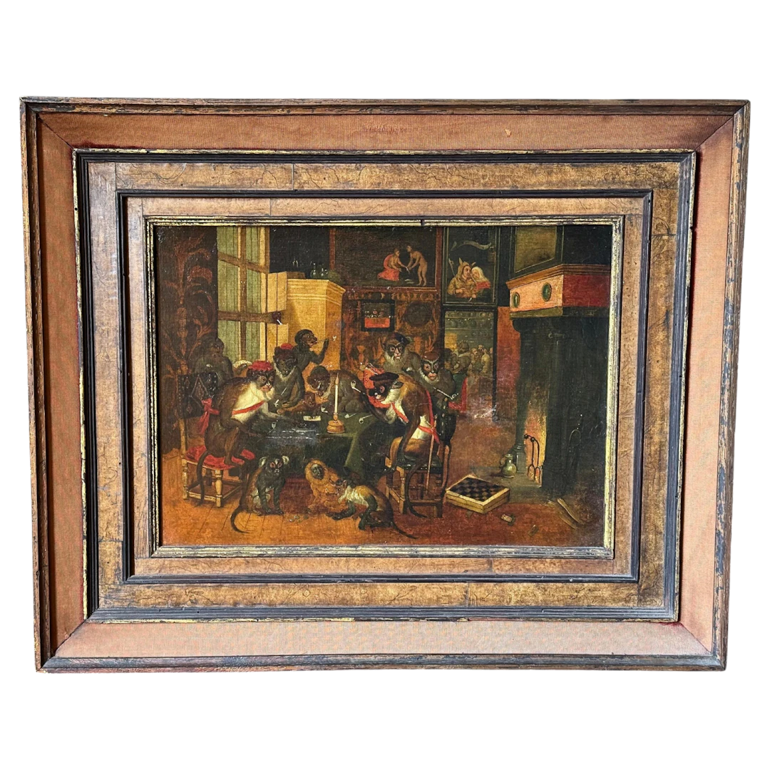 19th Century Oil On Canvas In The Manner Of Zacharias Noterman