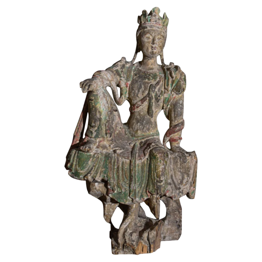 Chinese Guan Yin Figure Early Ming Dynasty