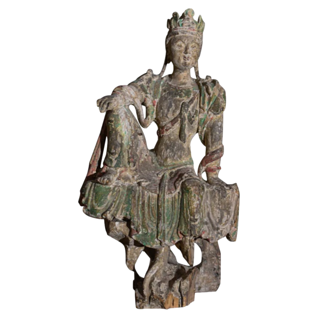 Chinese Guan Yin Figure Early Ming Dynasty