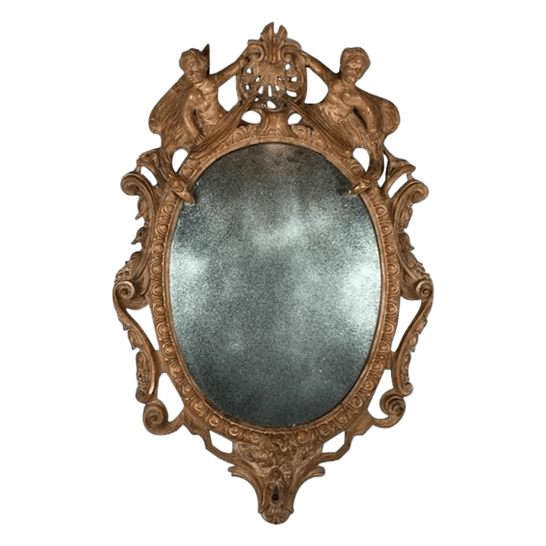 17th century German Barock carved mirror