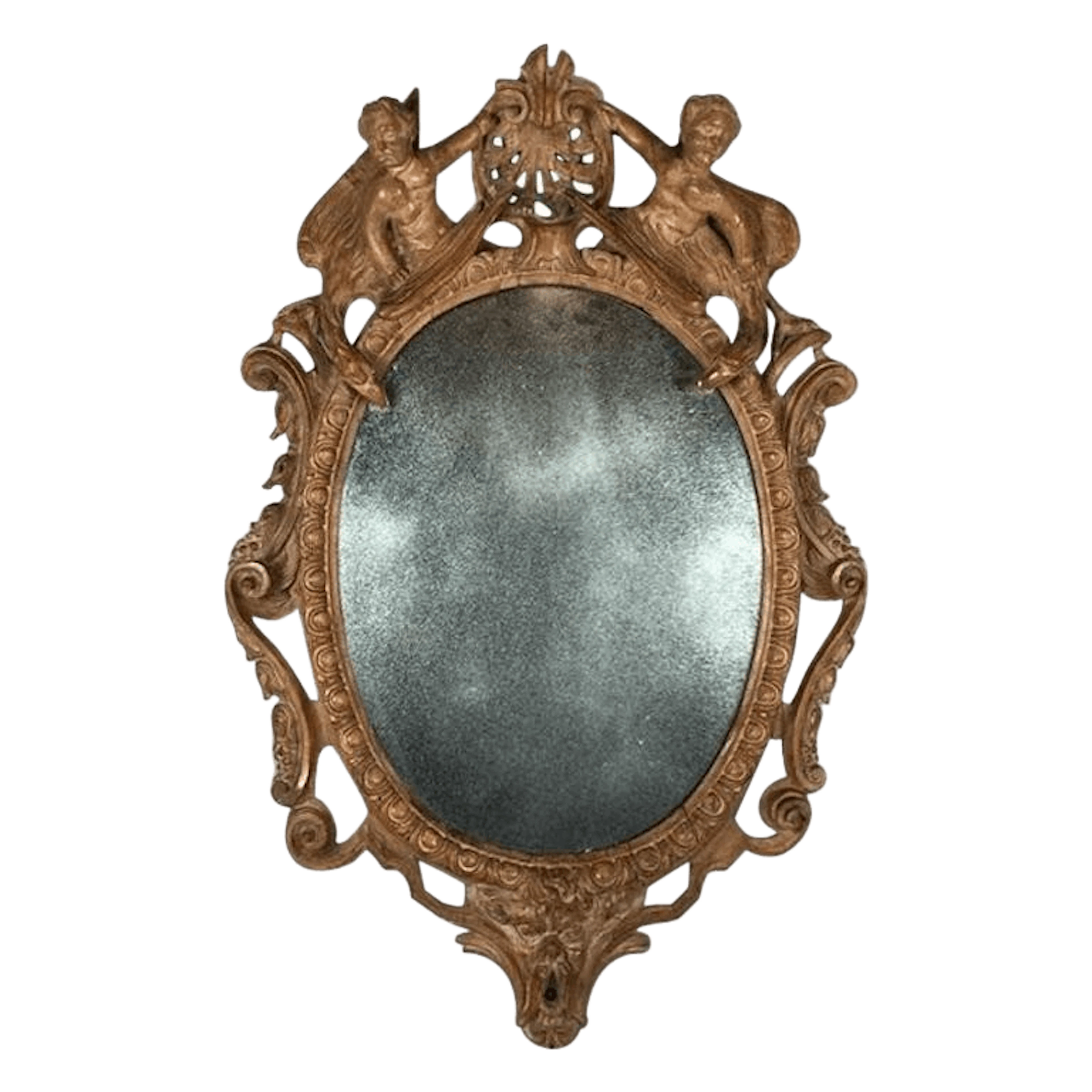 17th century German Barock carved mirror