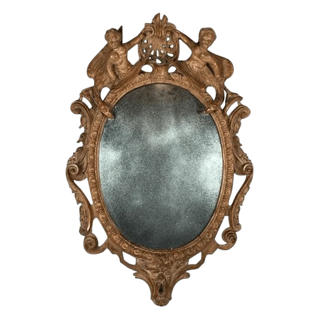 17th century German Barock carved mirror