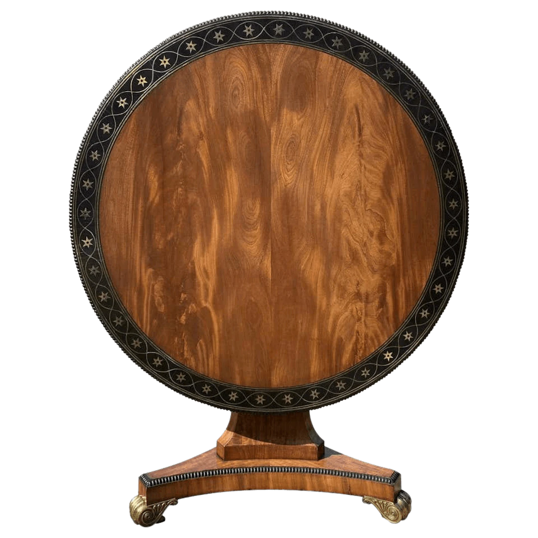 Fine Regency mahogany library centre table