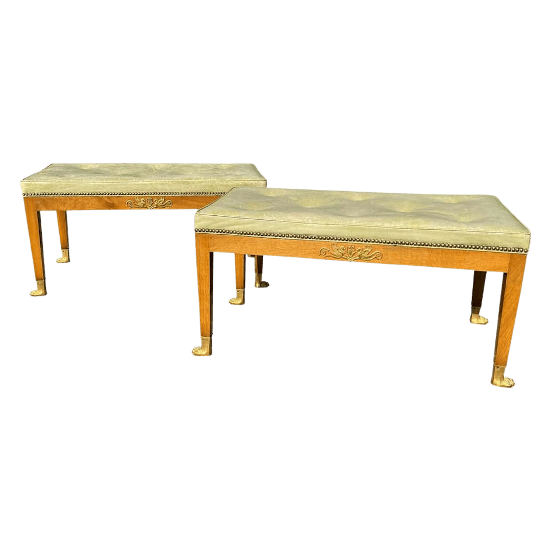 Pair of Empire style window seats