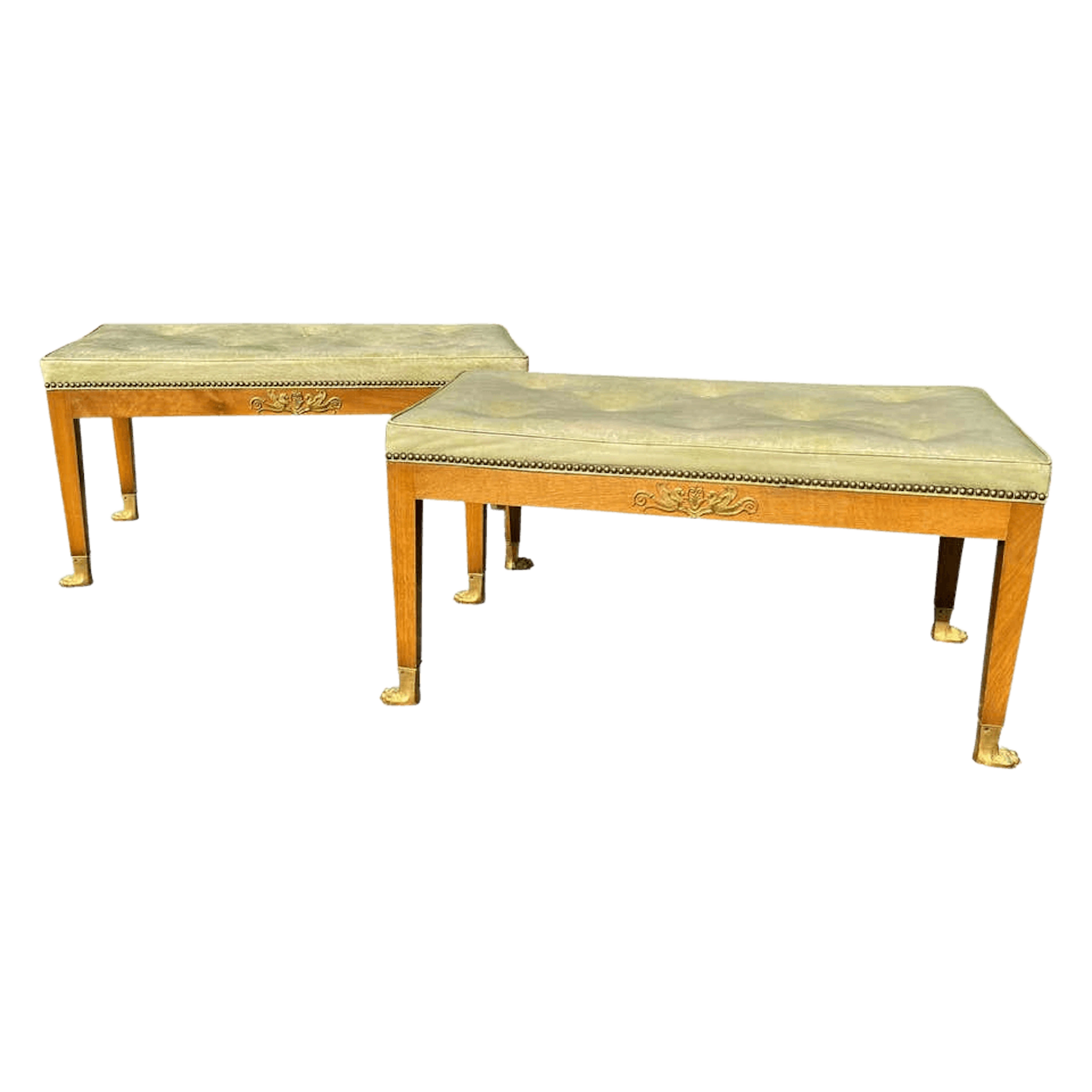Pair of Empire style window seats