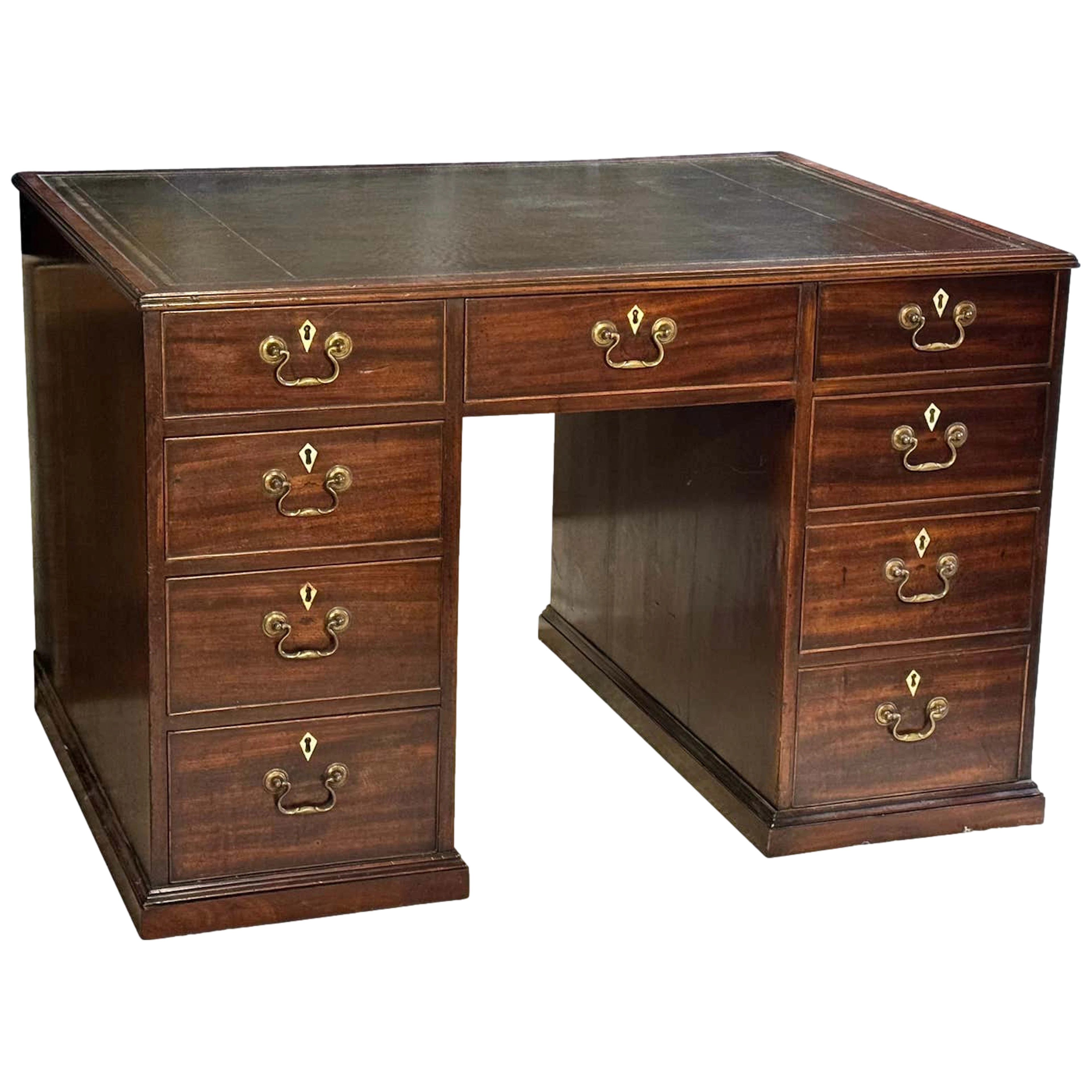 George III mahogany partner’s desk