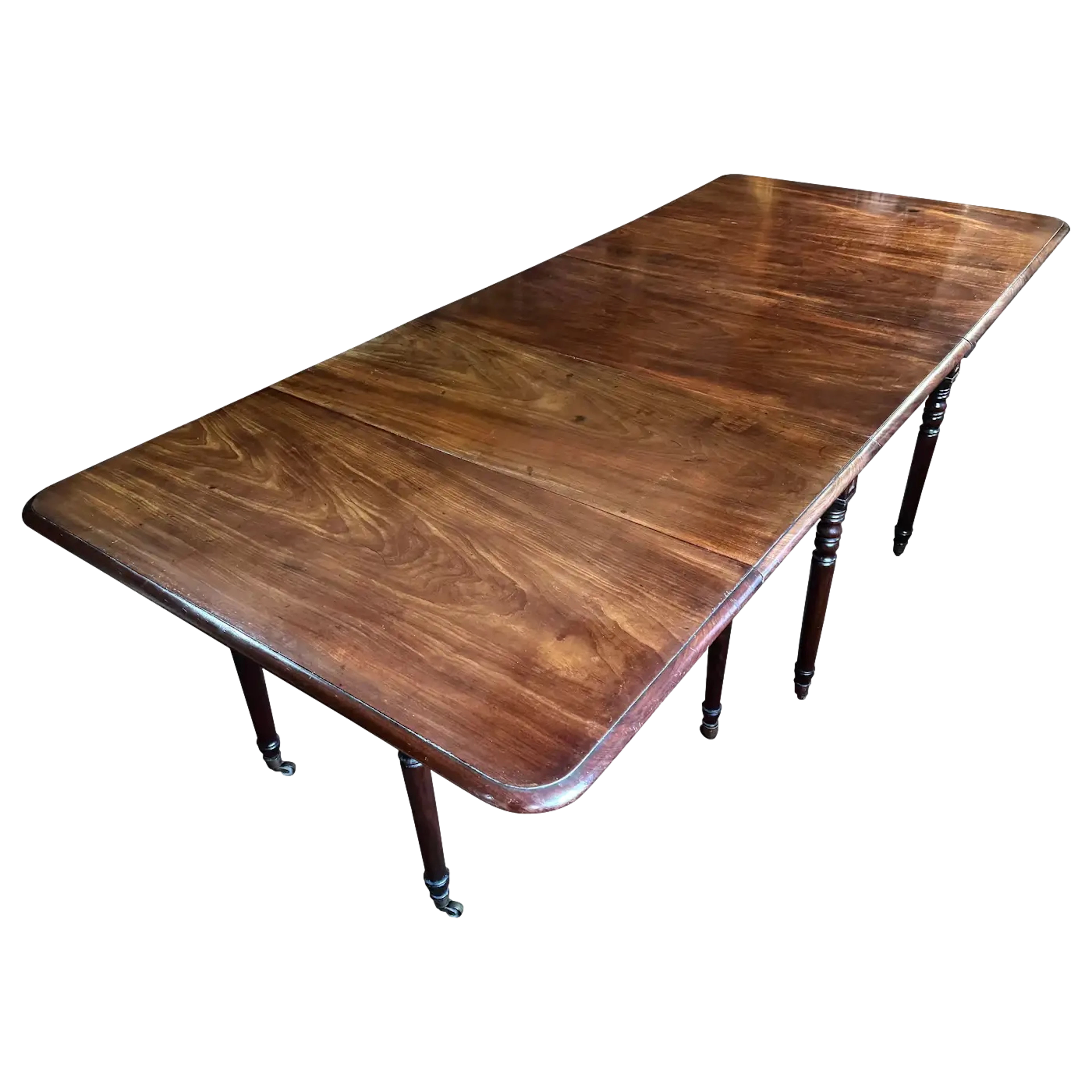 Large Regency period mahogany dining table