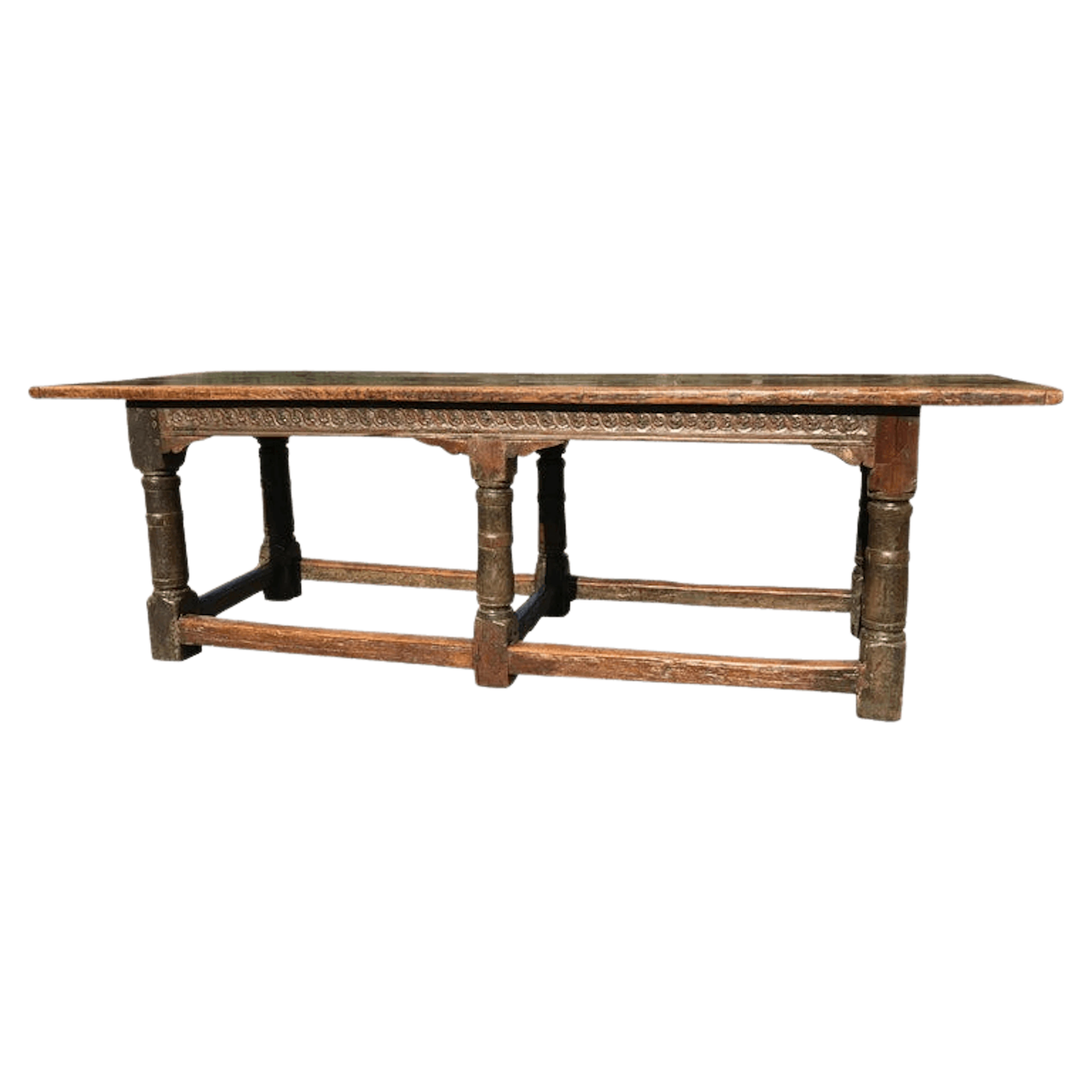 17th century oak refectory table, Charles II period