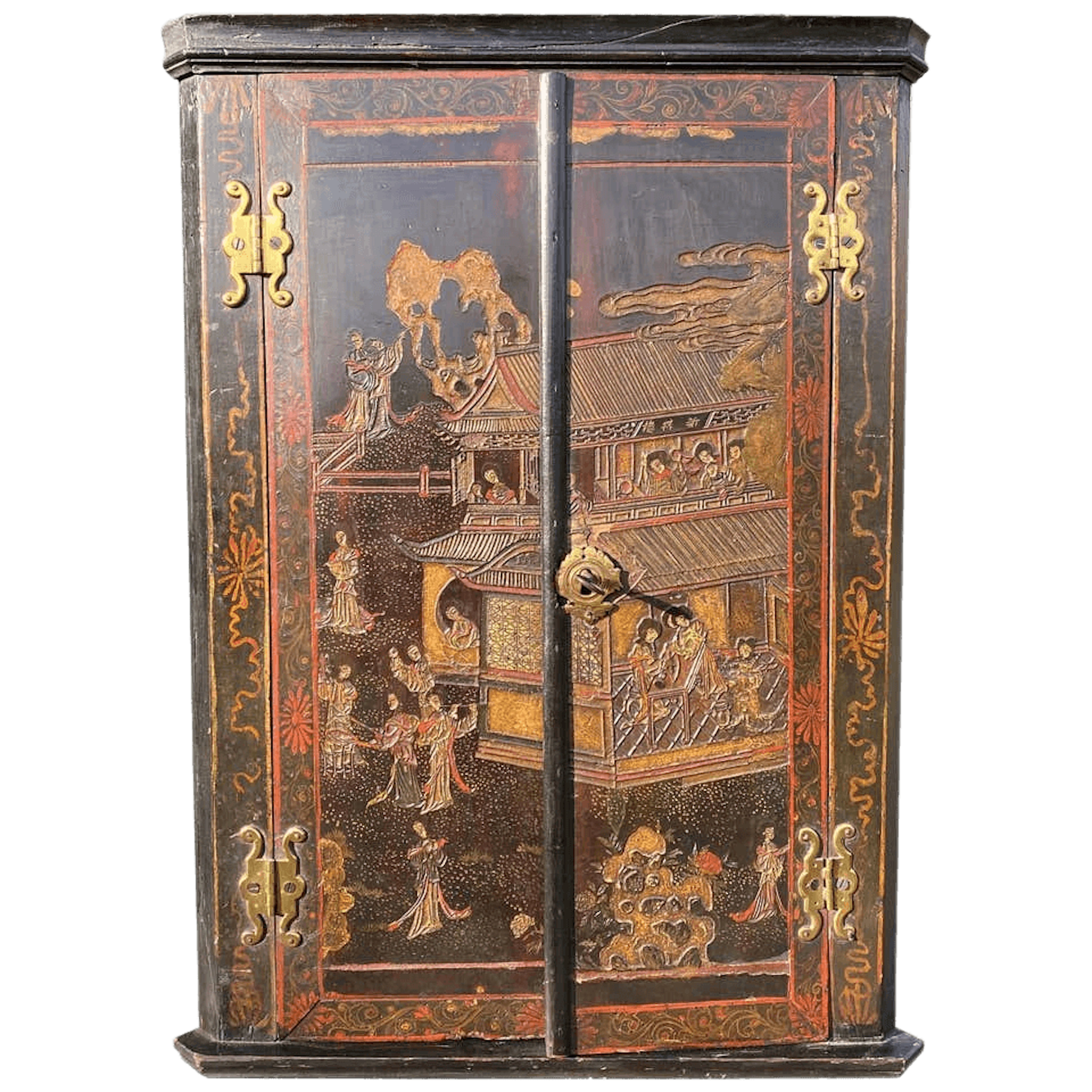 Early 18th century Coromandel lacquer corner cabinet
