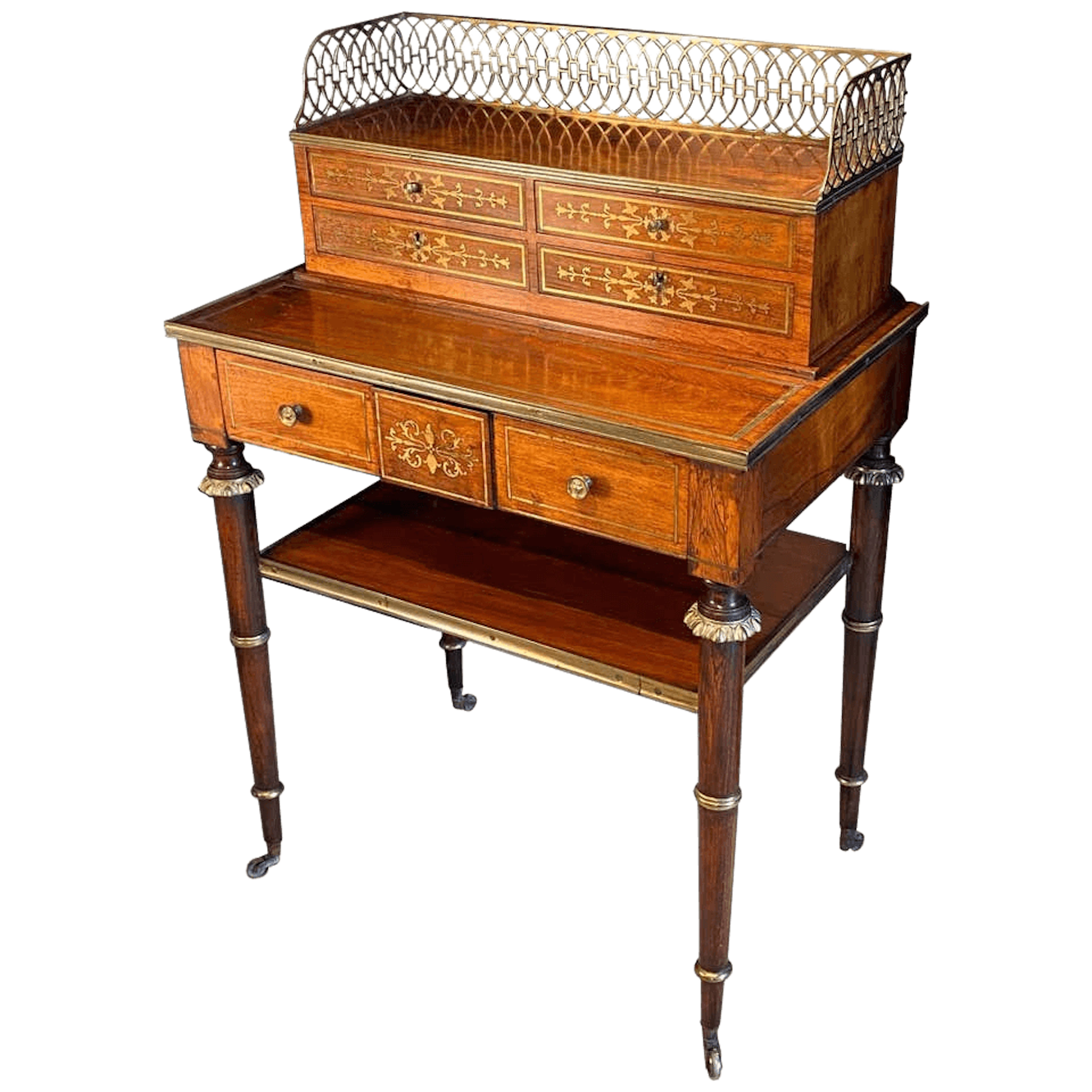 Exceptional Regency Bonheur du Jour attributed to John Maclean