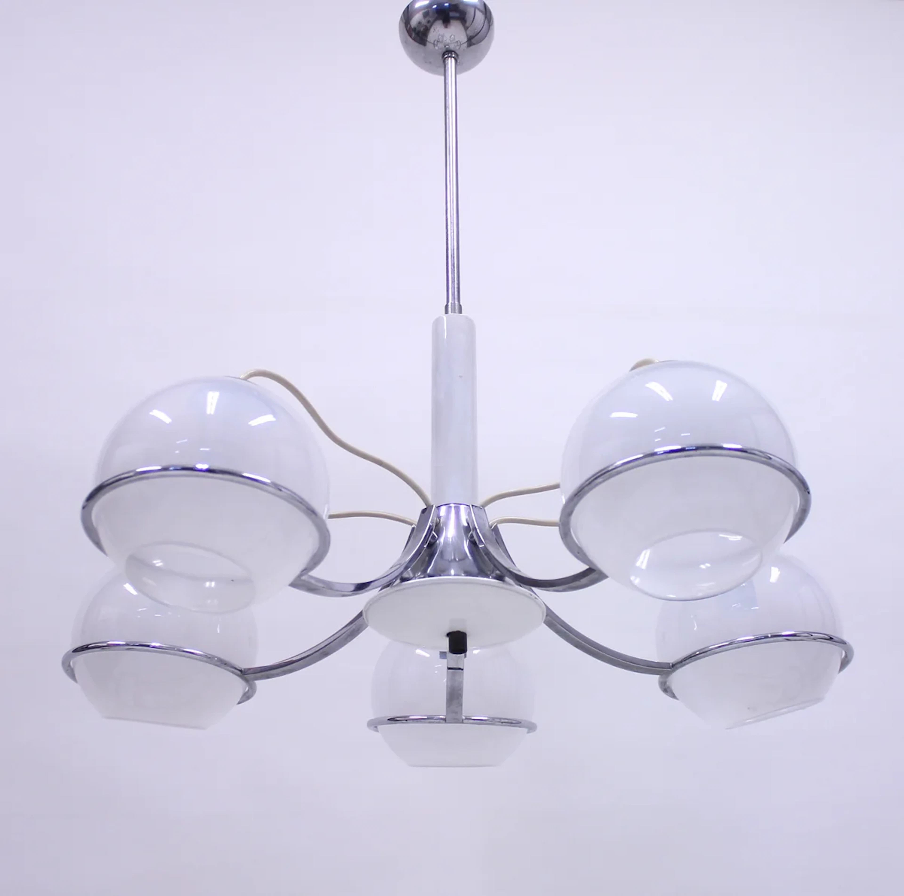 Italian ceiling lamp attributed to Gino Sarfatti, 1960s