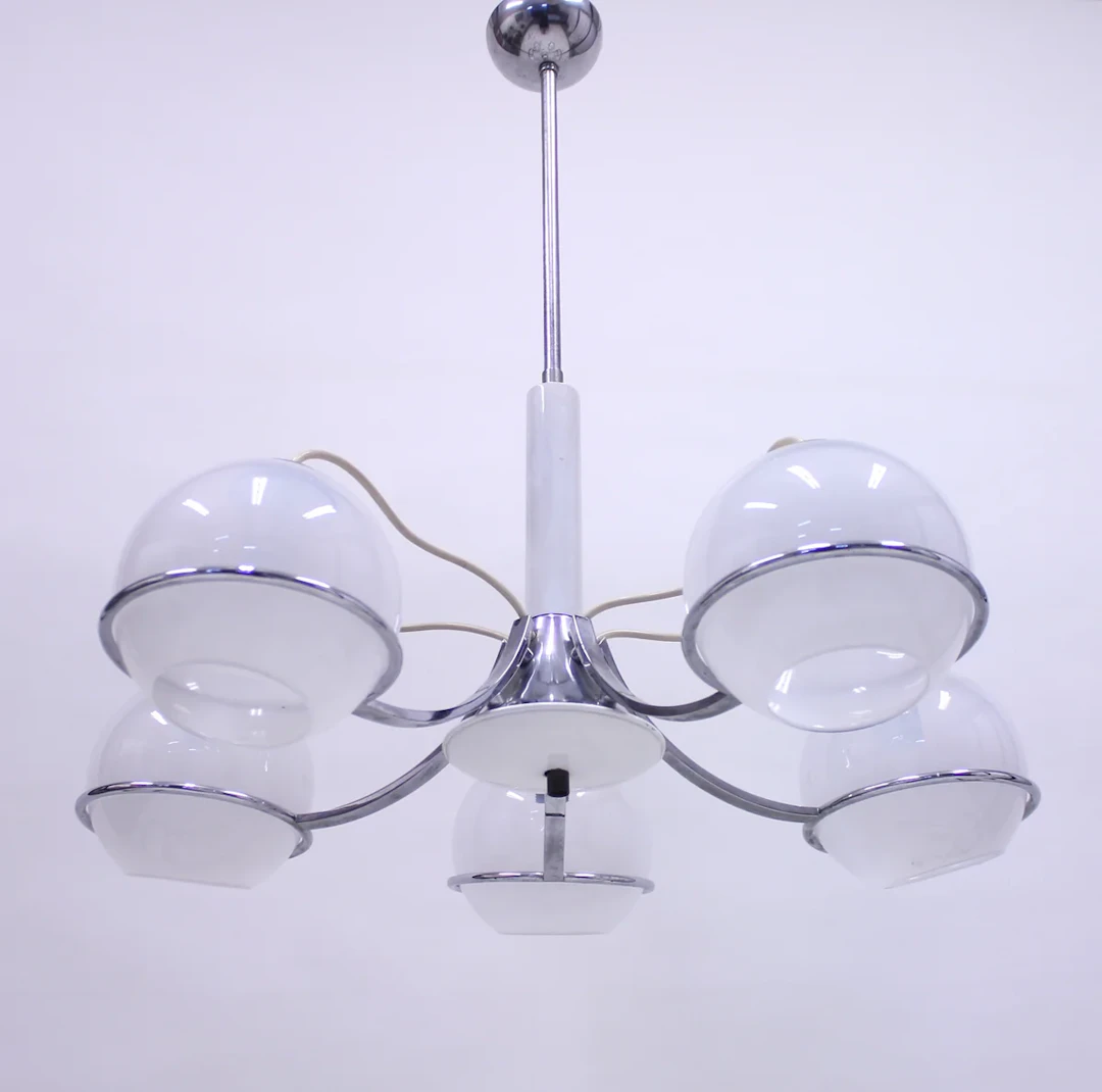 Italian ceiling lamp attributed to Gino Sarfatti, 1960s