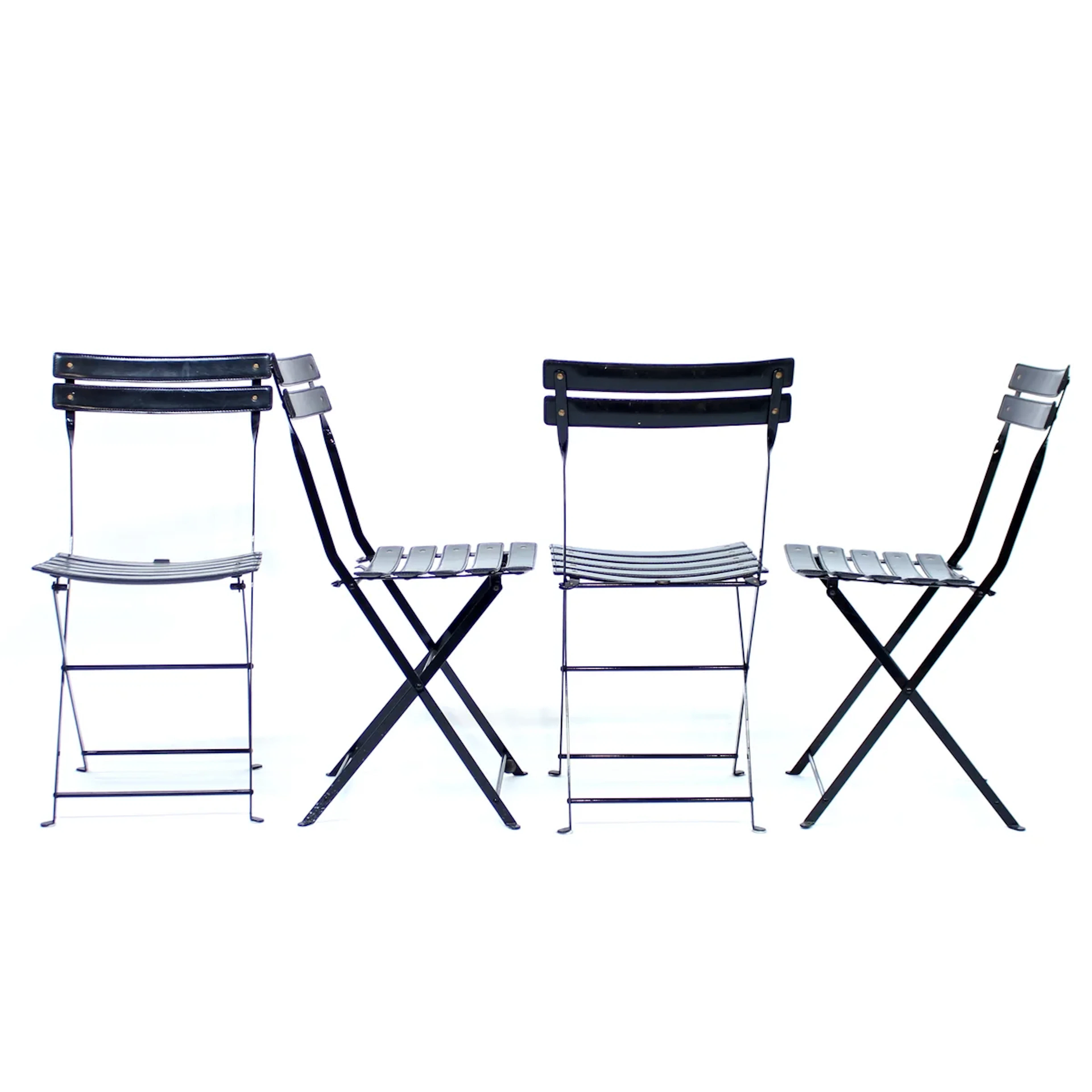 Marco Zanuso, set of 4 Celestina foldable chairs for Zanotta, 1978