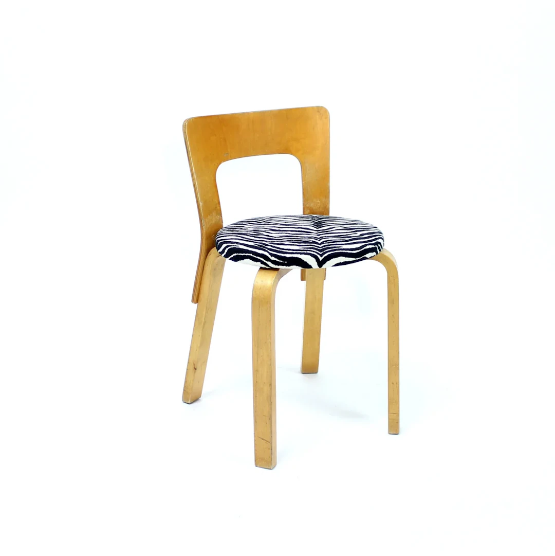 Alvar Aalto, chair model 65 for Artek, rare Hedemora production, Sweden ca 1950