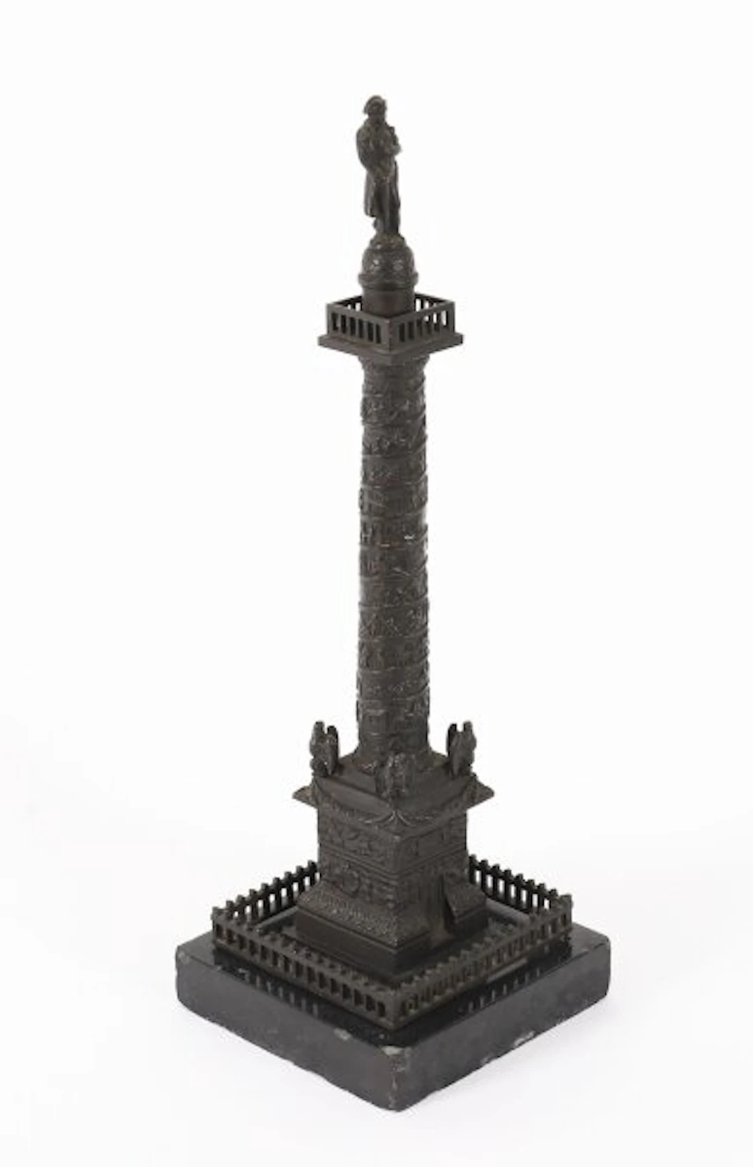 Antique French Grand Tour Bronze Model of Vendome Column 19thC