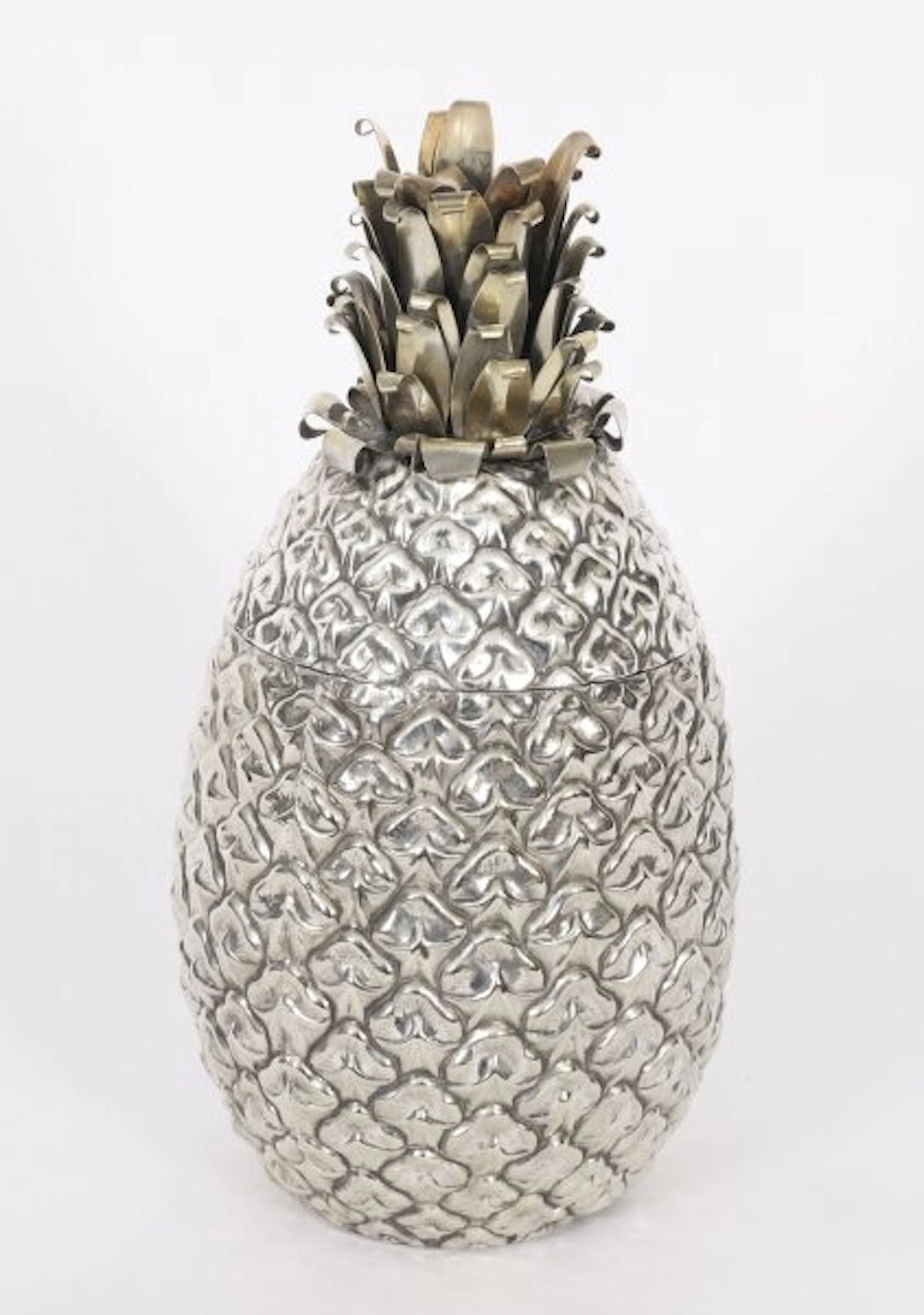 Vintage WMF German Silver Plate Pineapple Ice Bucket Circa 1960