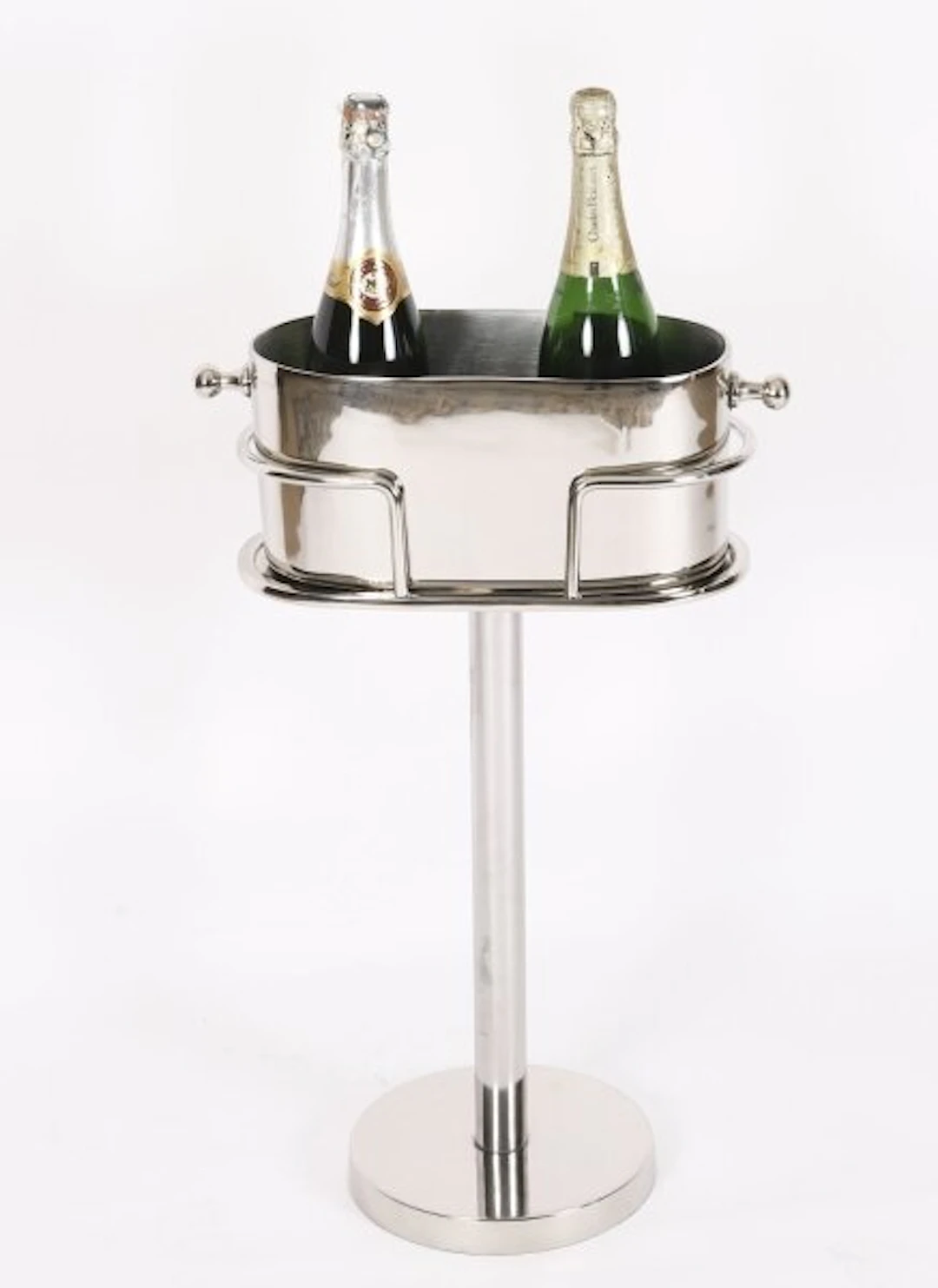 Vintage Elegant Silver-plated Champagne / Wine Cooler on Stand 20th C