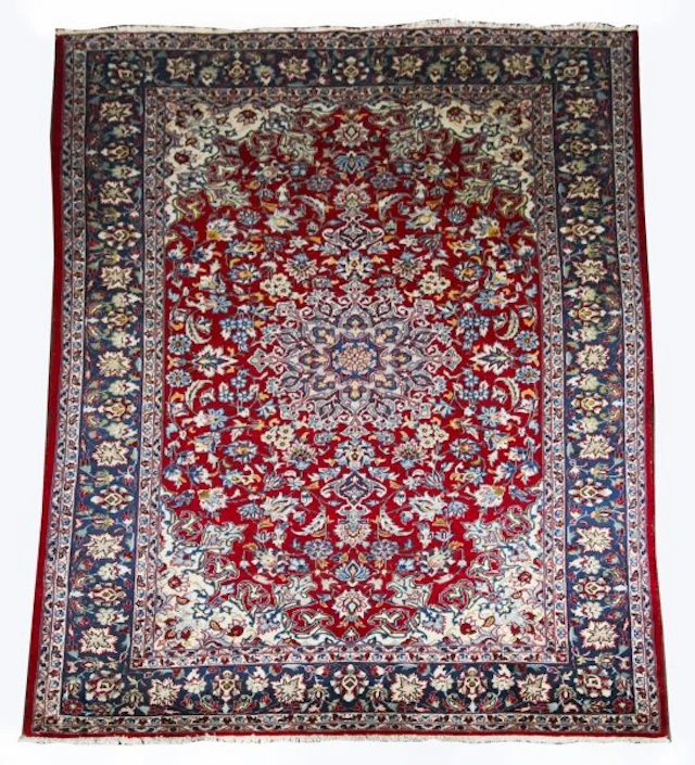 Vintage Heriz 100% Wool Persian Rug Carpet 131x90inches 333x229cm 20th C