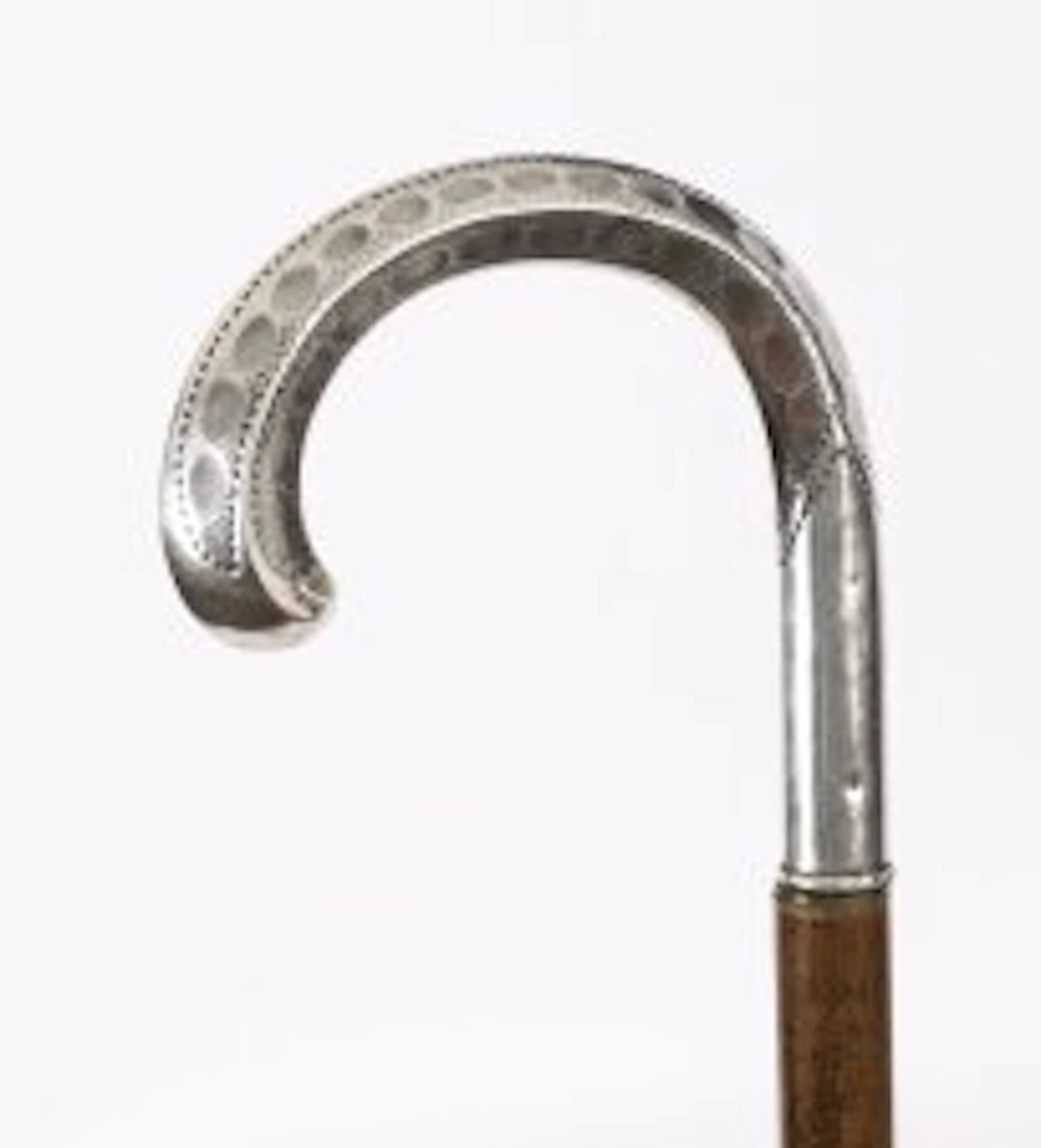 Antique Art Nouveau Silver Walking Stick Cane19th C 97cm /38inch