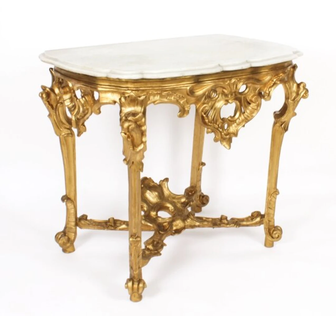 Antique French Rococo Carved Giltwood Console Pier Table C1770 18th C