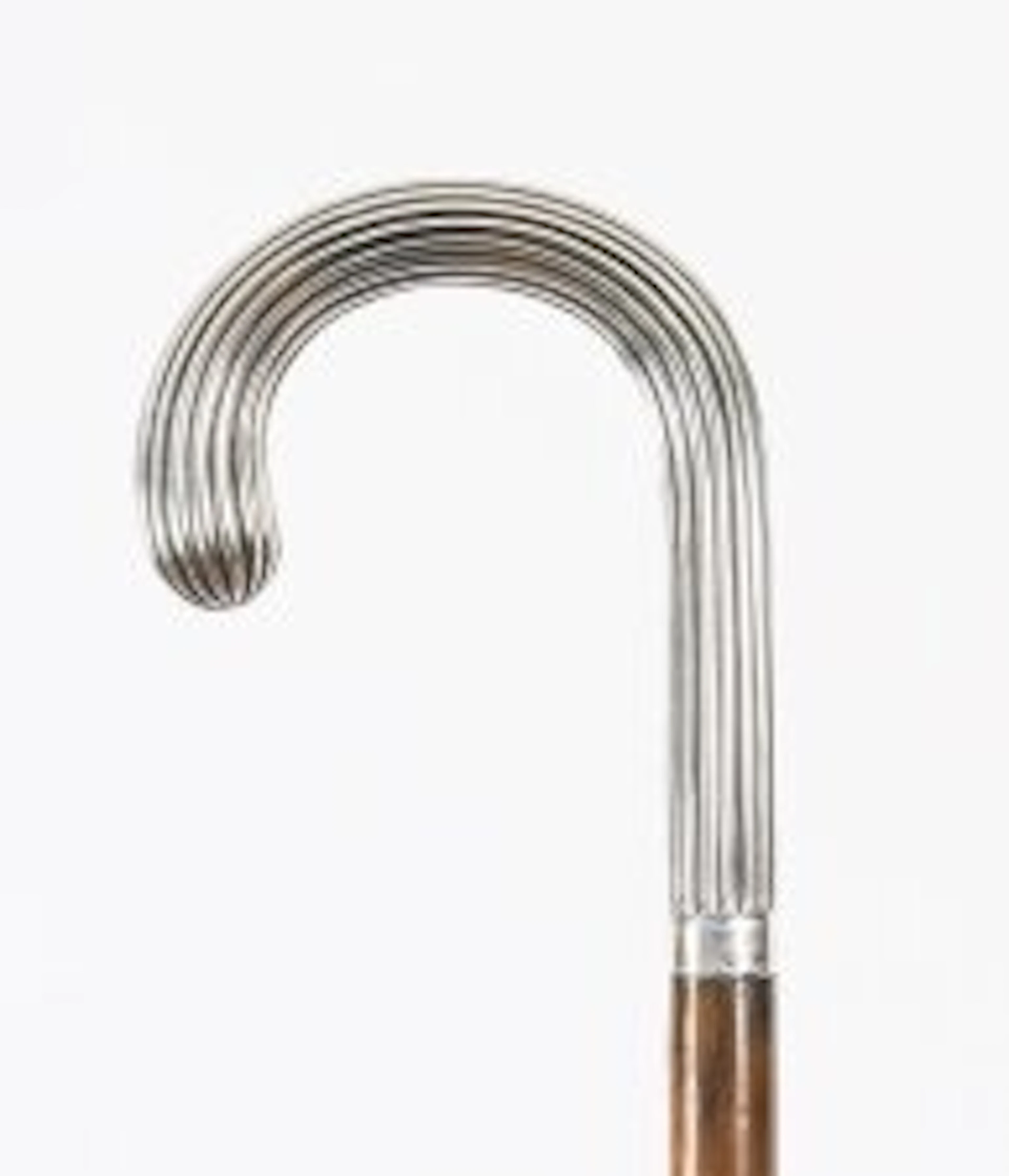 Antique Continental Silver Walking Stick Cane19th C 94cm /35inch