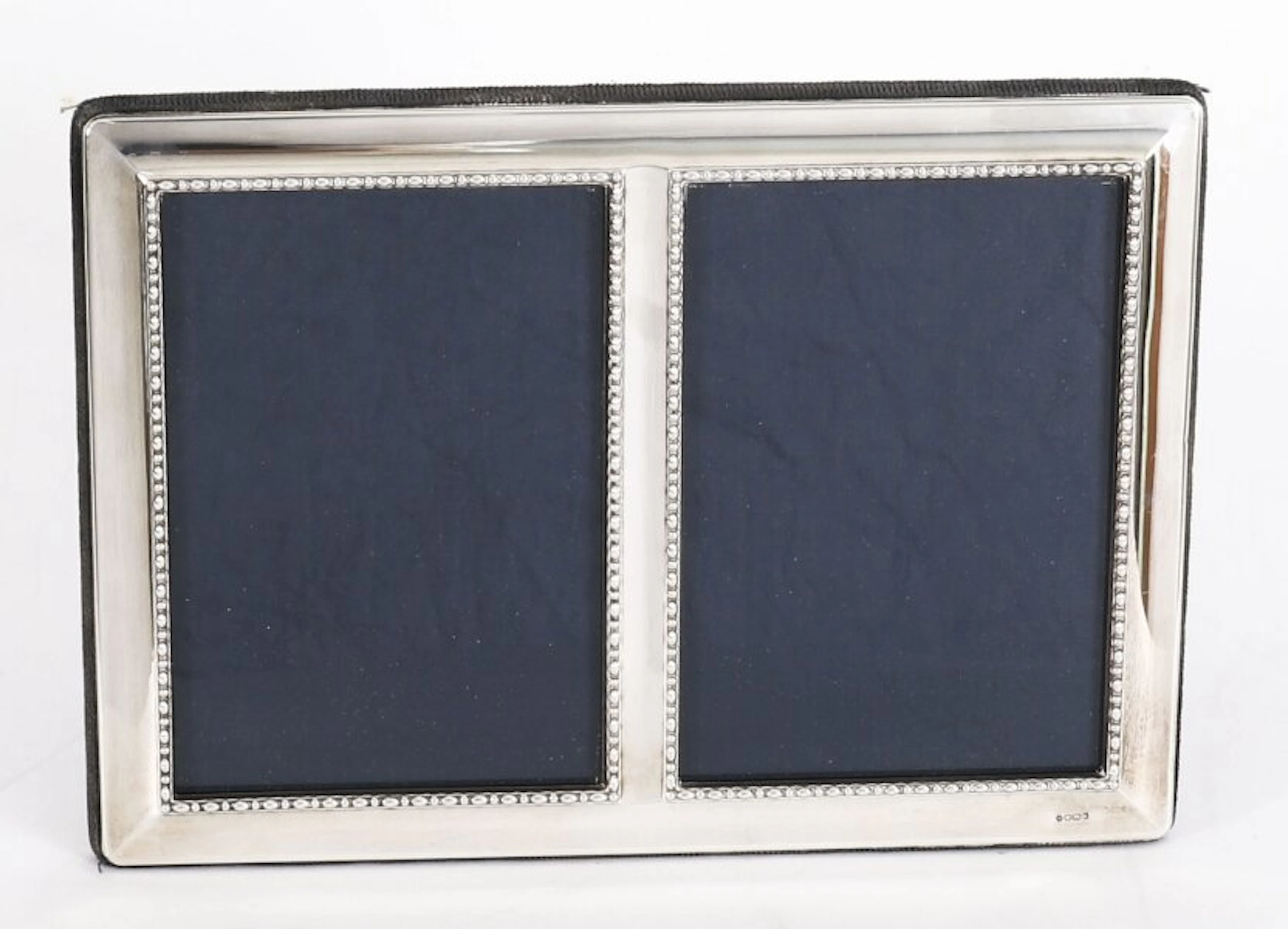 Vintage Sterling Silver Rectangular Portrait Photo Frame by Carrs 20thC 15x21cm