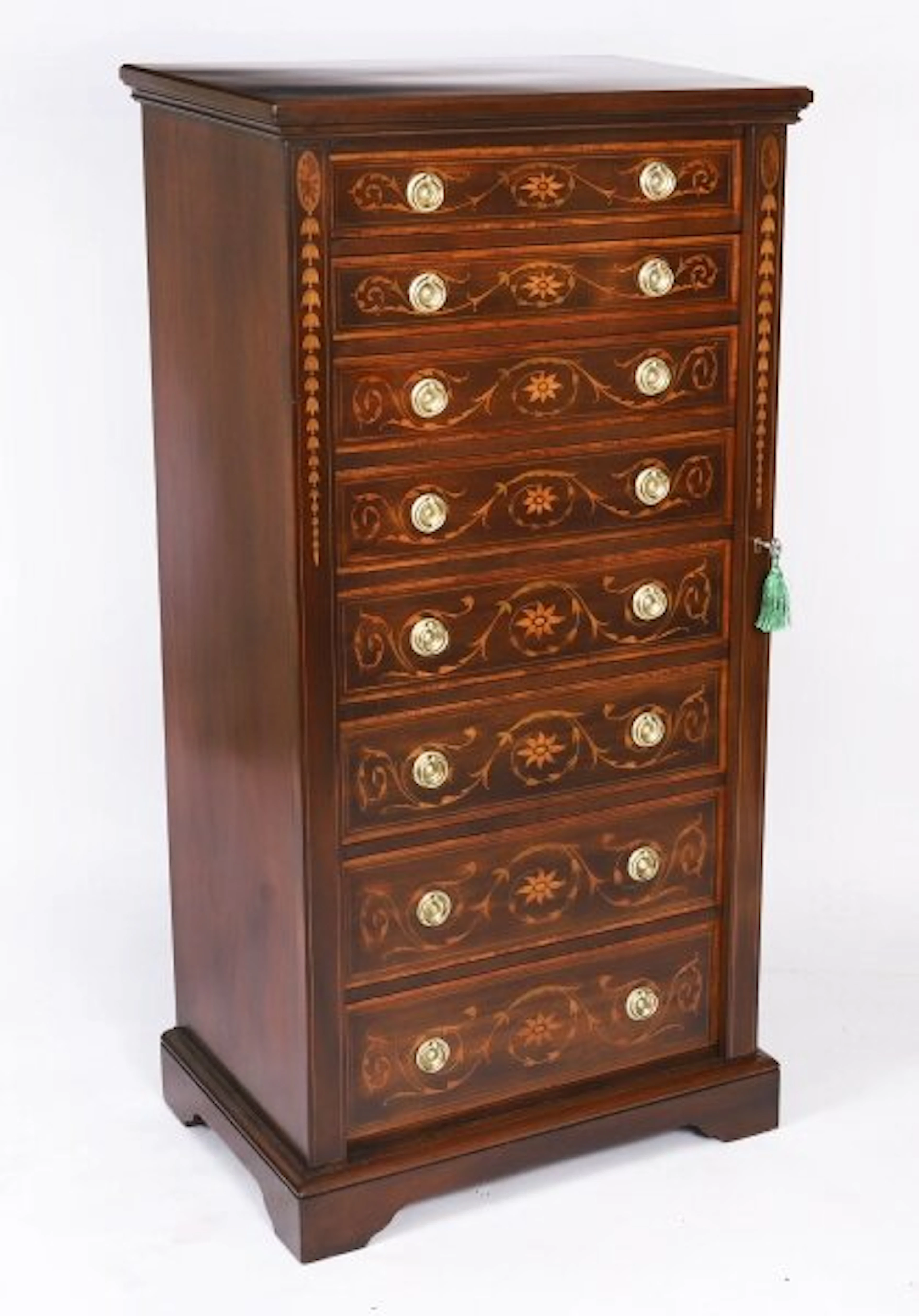 Antique Edwardian Wellington Chest by J Shoolbred c1900