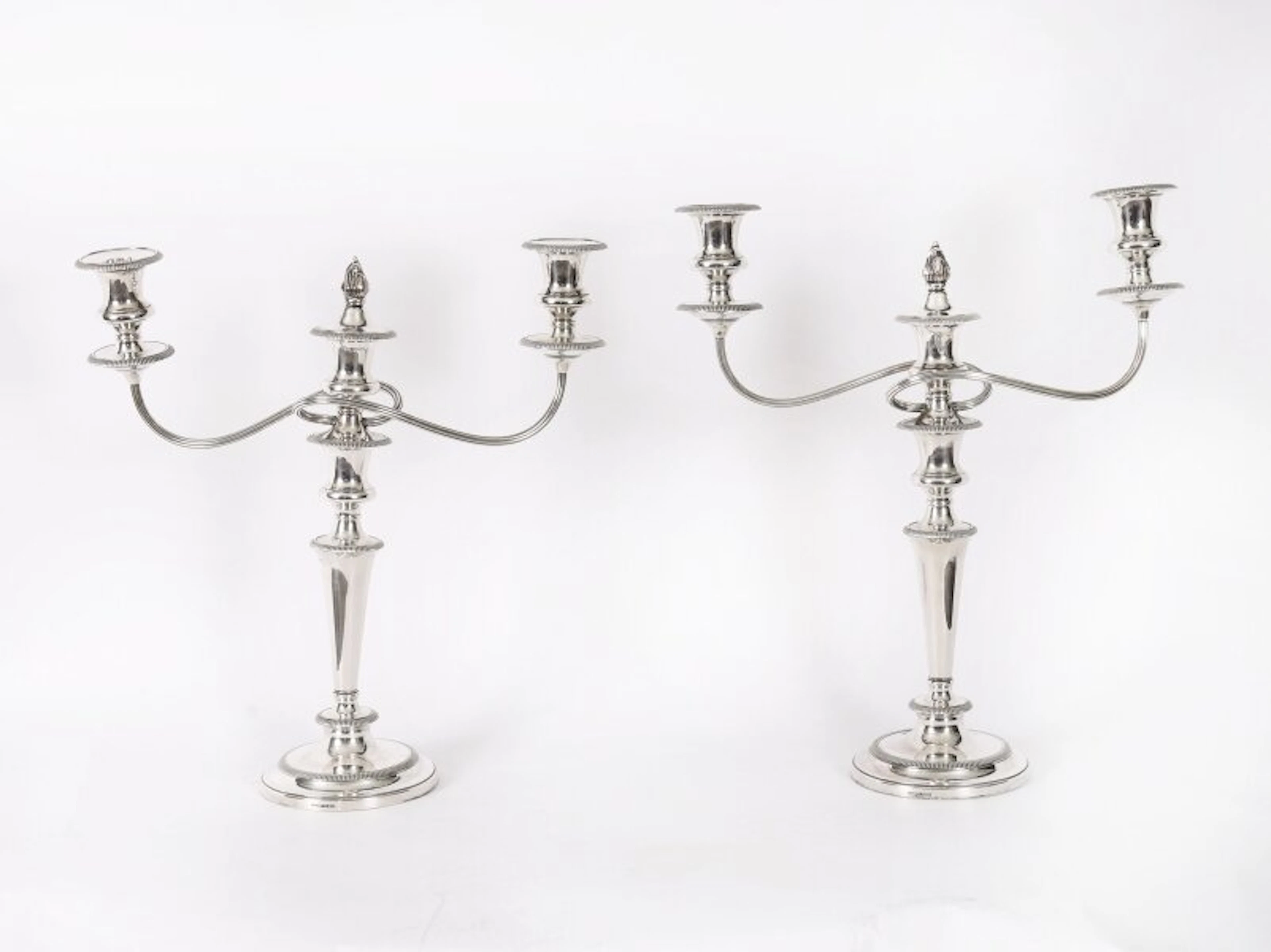 Antique Pair Victorian 3Light Candelabra Garrard & Co C1880