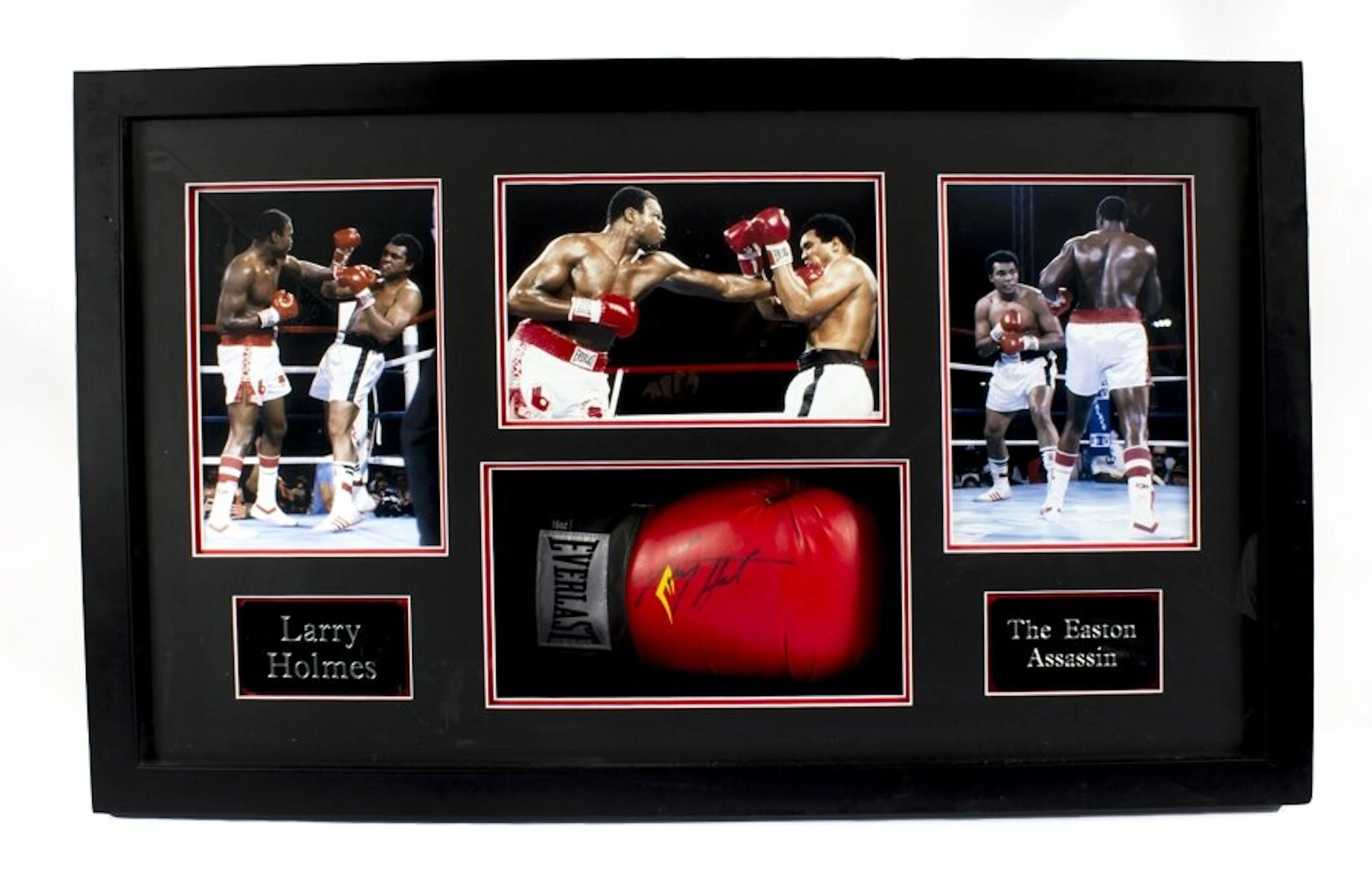 Everlast boxing glove autographed by Larry Holmes