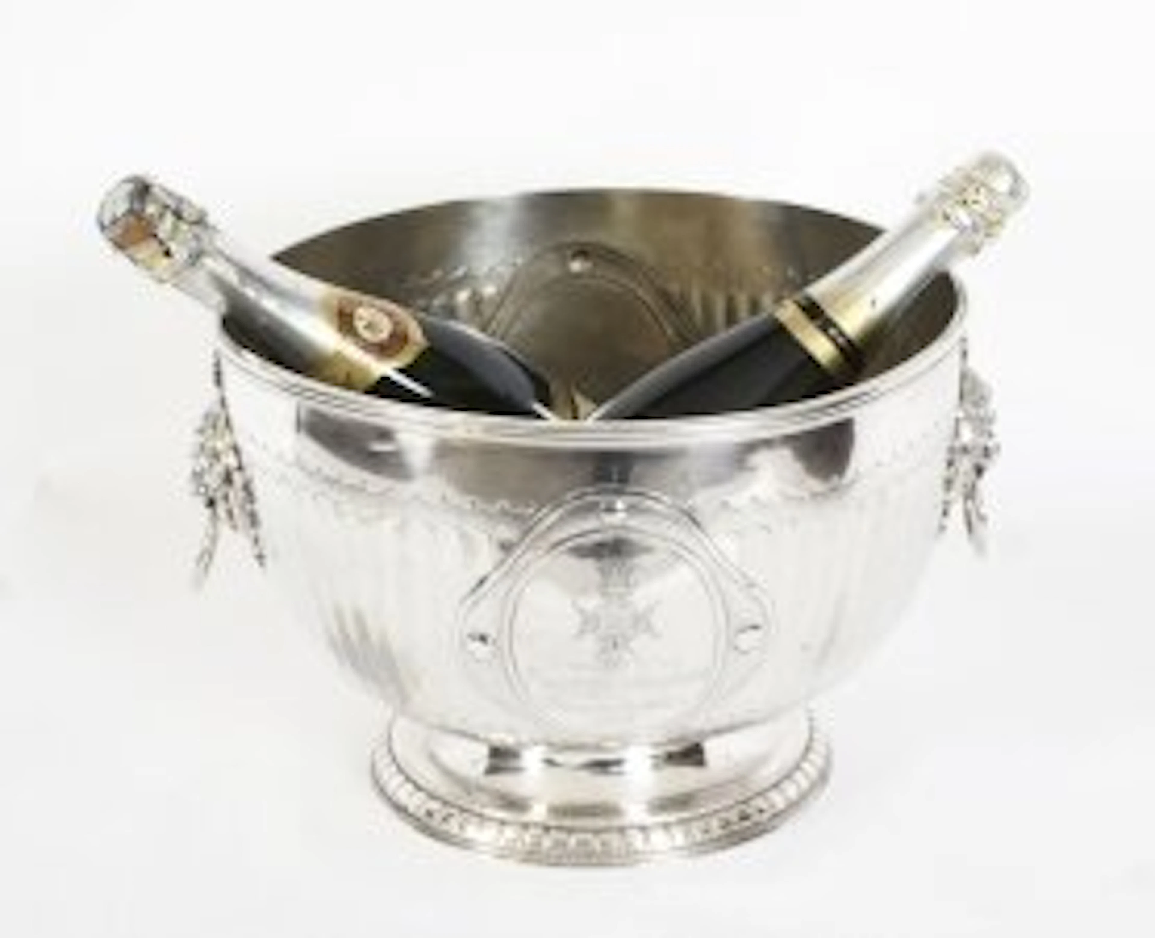 Antique "1st Lancashire Rifle" Silver Plated Wine Cooler Elkington 19th C