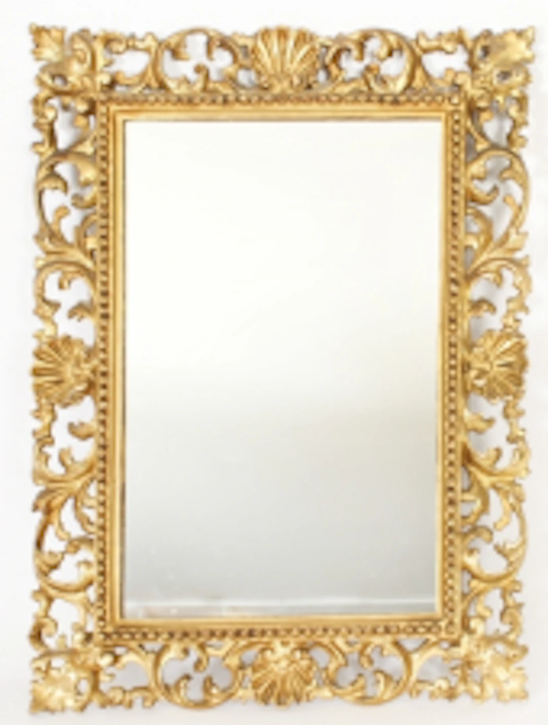 Antique Italian Giltwood Florentine Mirror 19th Century 40 x 30cm