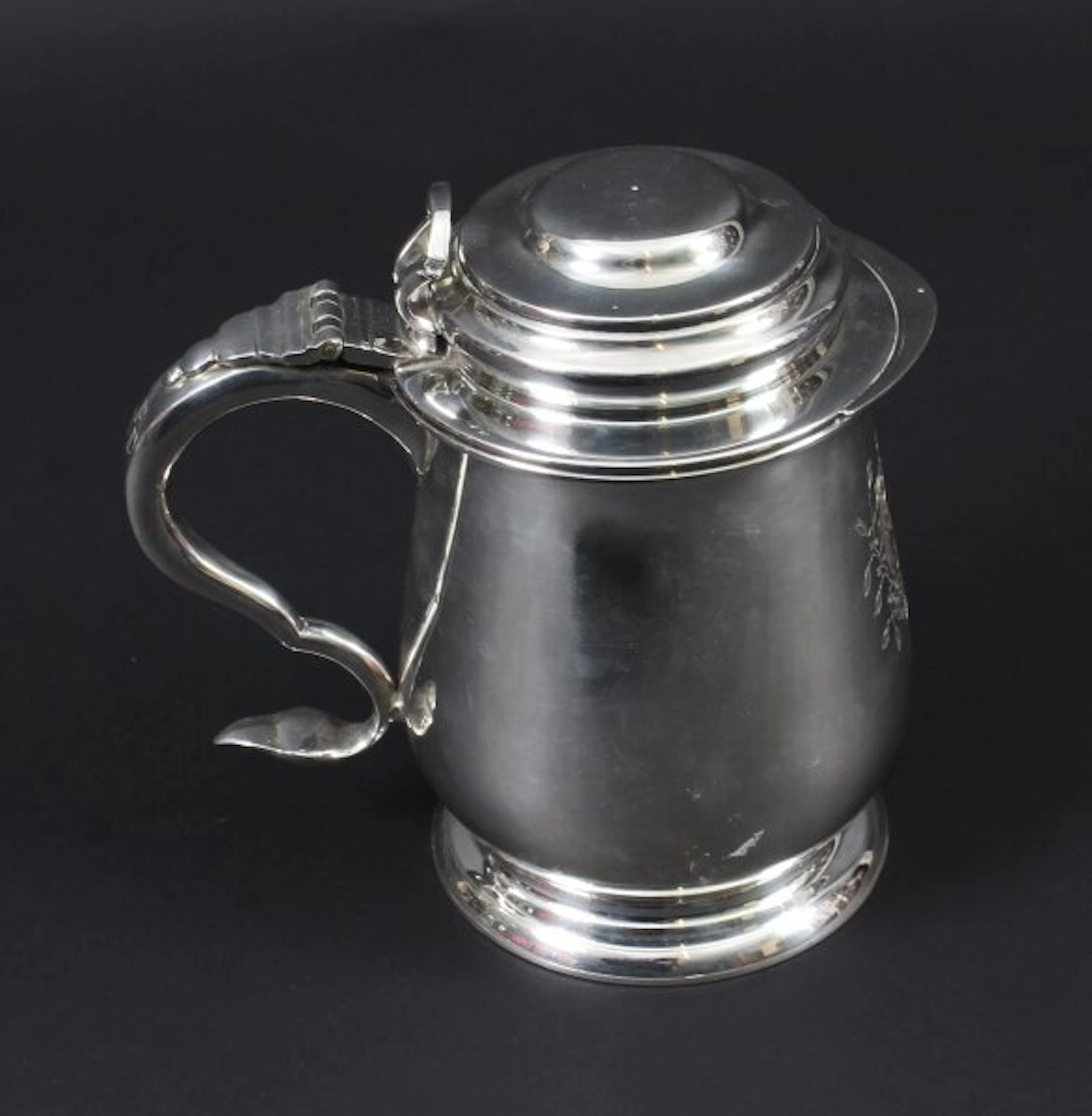 Vintage Benjamin Franklin Silver Plated Tankard" by Franklin Mint 1978
