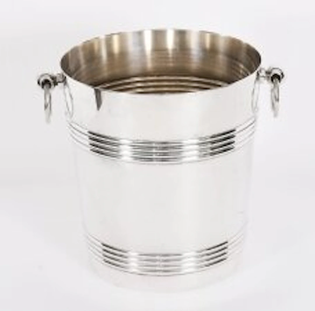 Antique Art Deco Silver Plated Wine Champagne Cooler by Christofle C1935