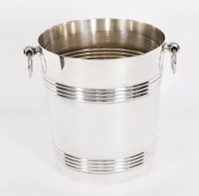 Antique Art Deco Silver Plated Wine Champagne Cooler by Christofle C1935