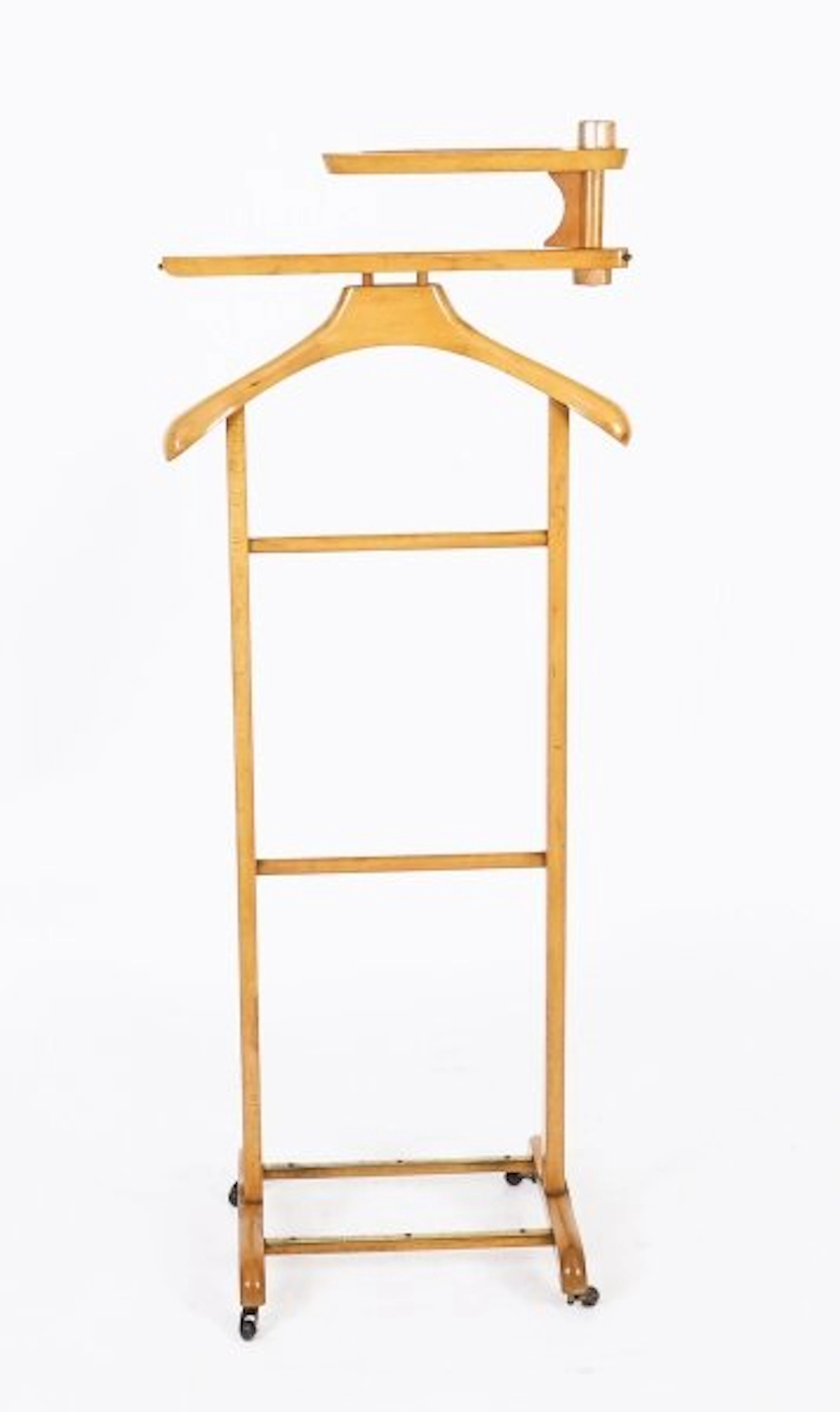Vintage Walnut Valet Clothes Stand Late 20th C