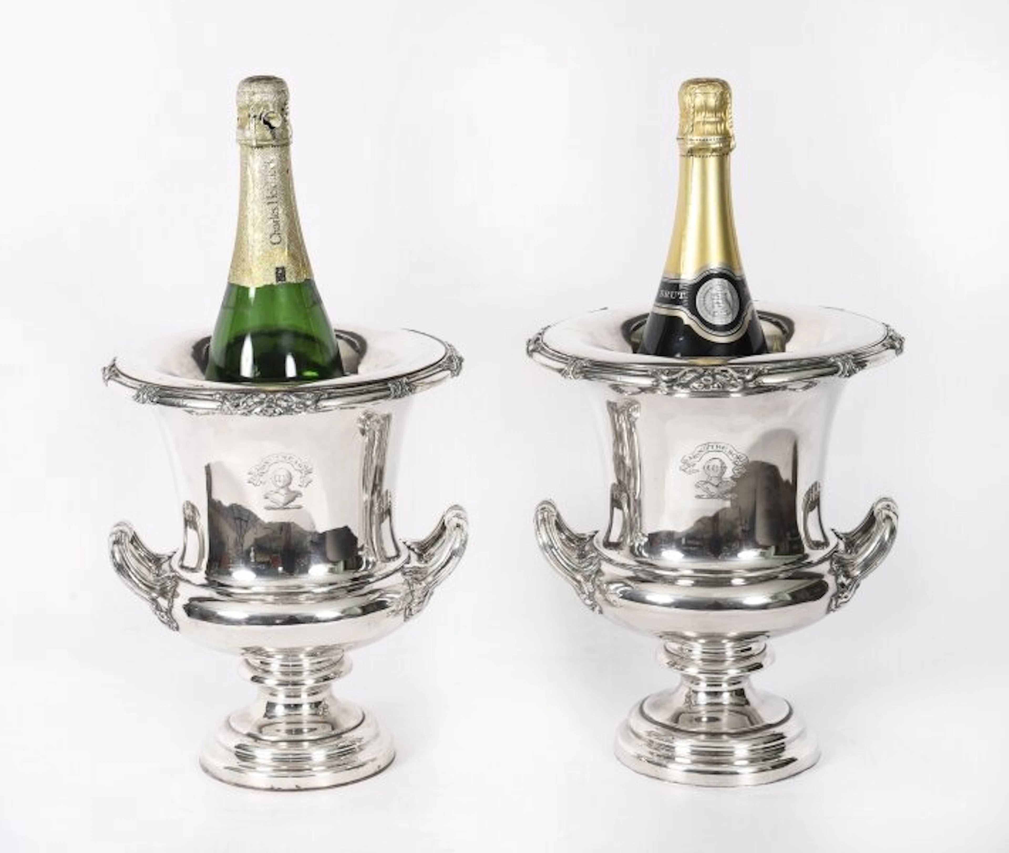 Antique Pair Old Sheffield George III Wine Coolers Circa1780 18th C