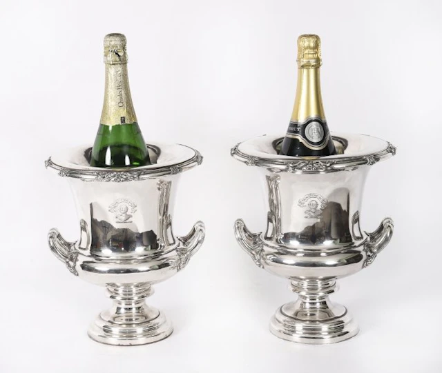 Antique Pair Old Sheffield George III Wine Coolers Circa1780 18th C