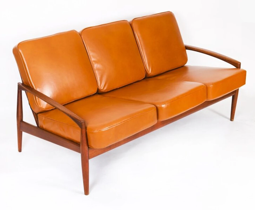 Kai Kristiansen "Paper Knife" teak tree sofa for Magnus Olesen Mid Century