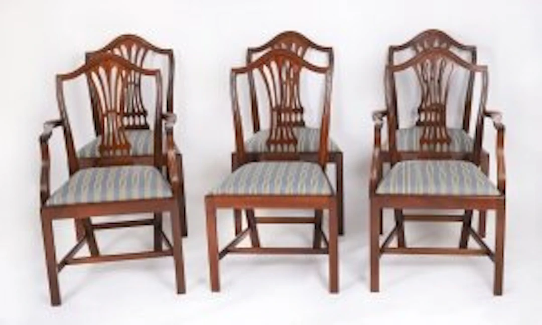Vintage Set of 6 Chairs by William Tillman 20th Century