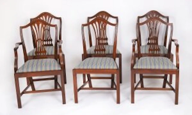Vintage Set of 6 Chairs by William Tillman 20th Century