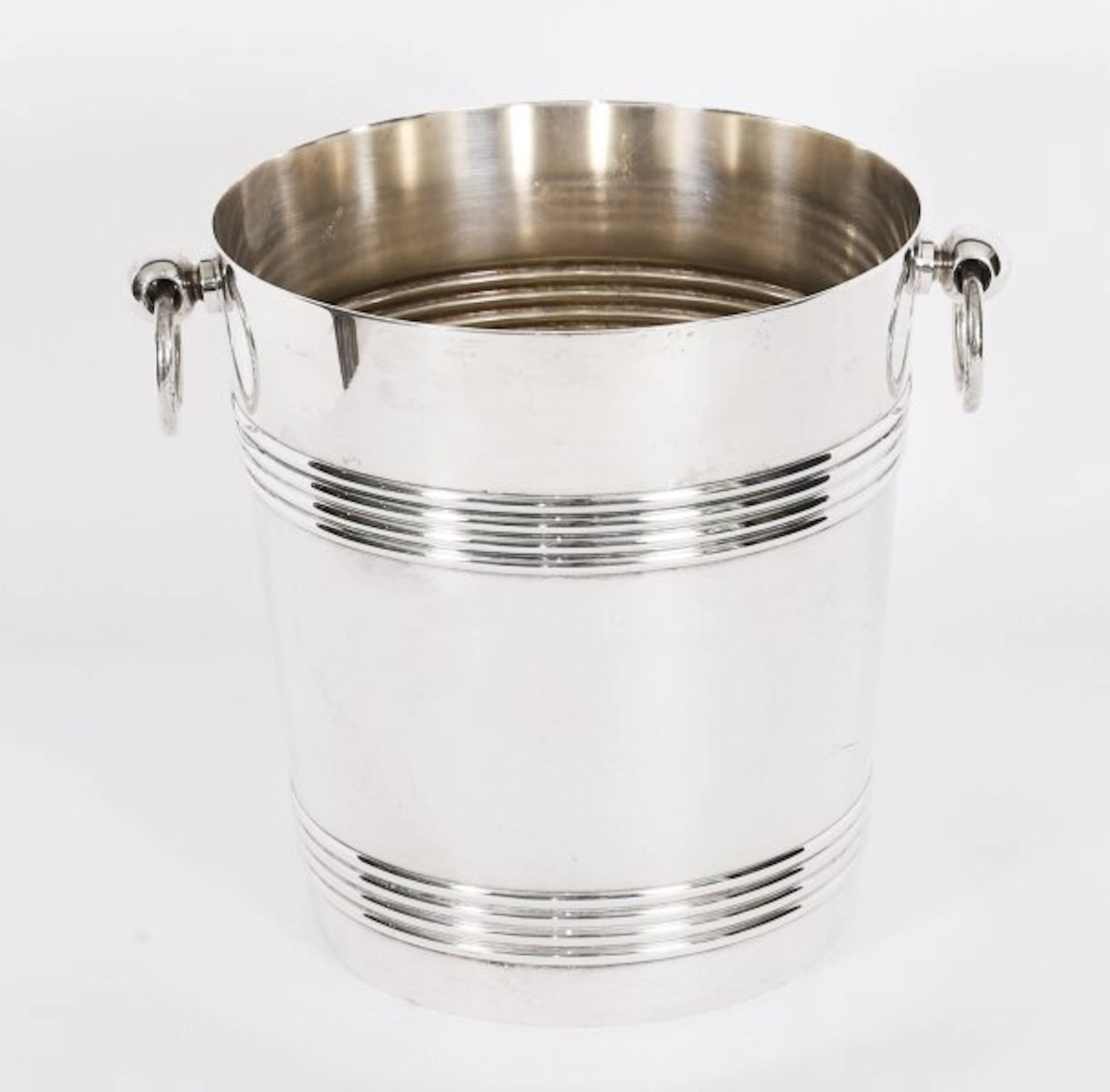 Antique Art Deco Silver Plated Wine Champagne Cooler by Christofle C1935
